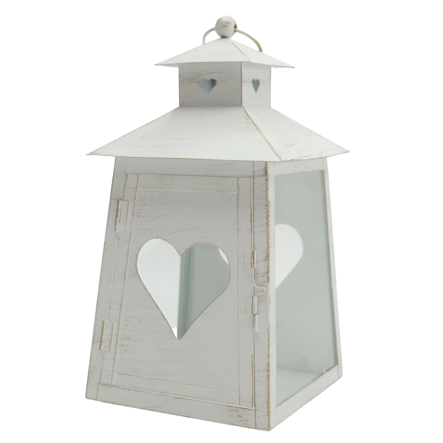 Lyhty Cello Heart 32,5cm valkoinen