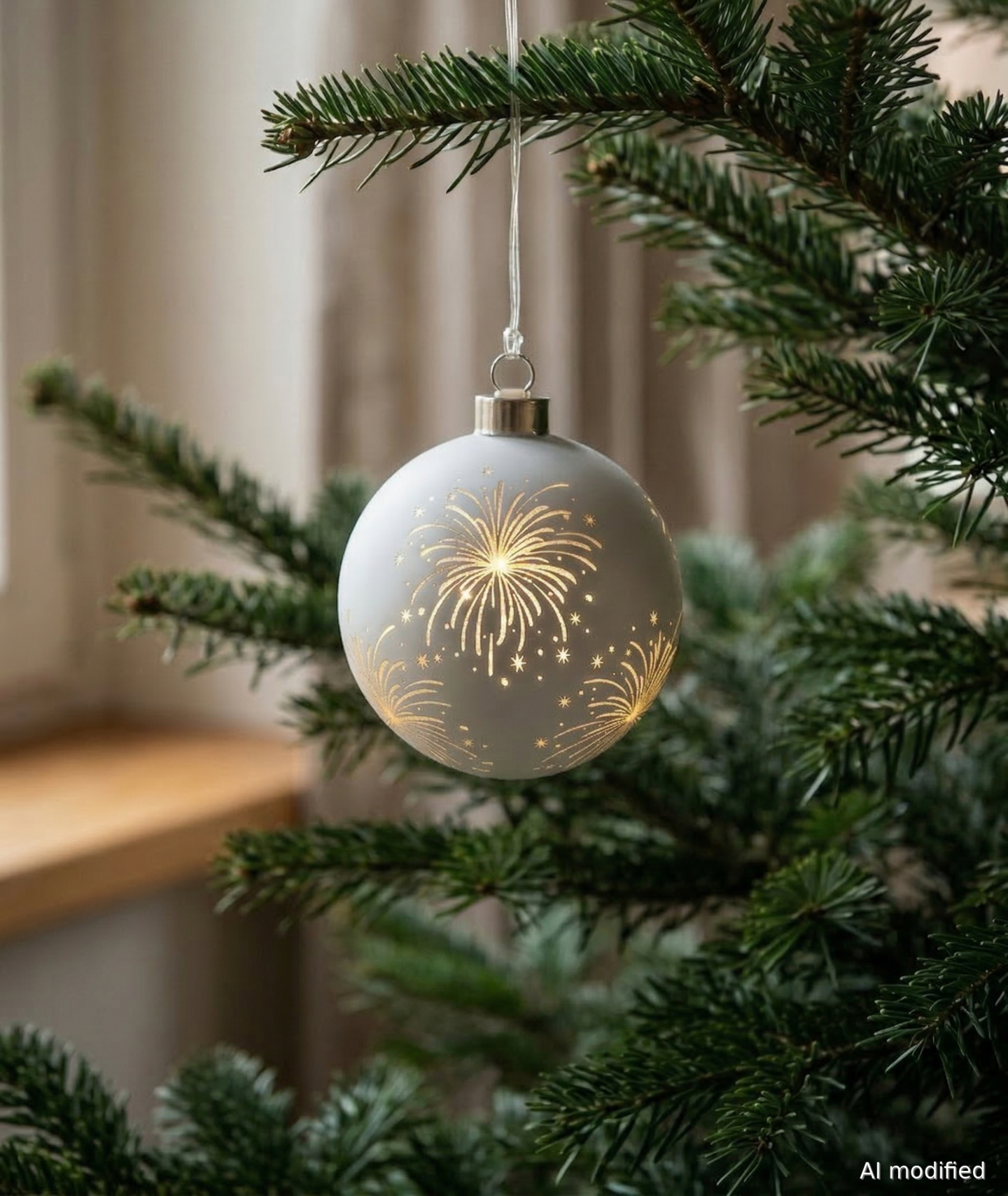 LED-koristepallo Cello 10cm valkoinen IP20