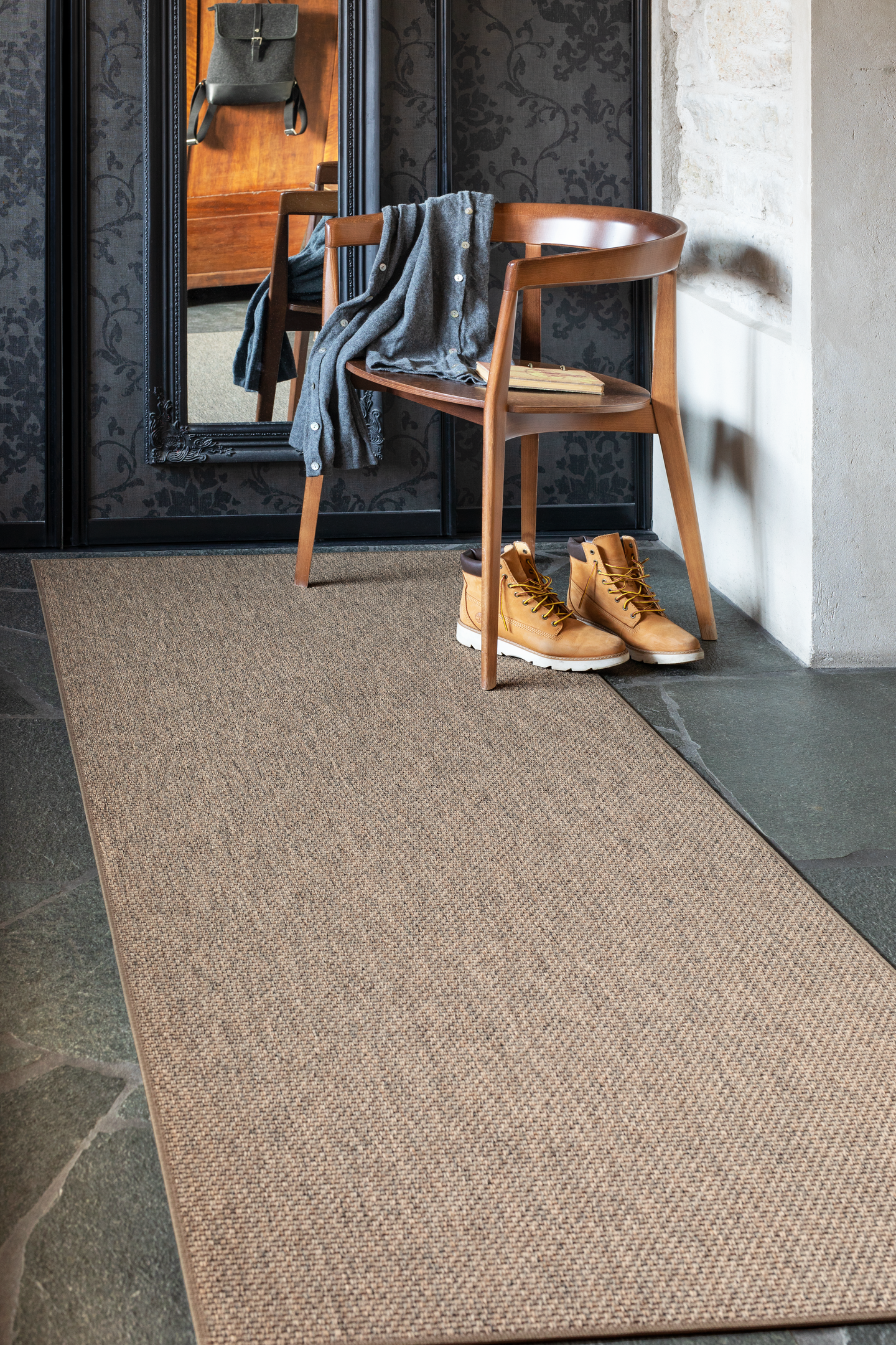 Käytävämatto Cello Mars 80x250 cm ruskea