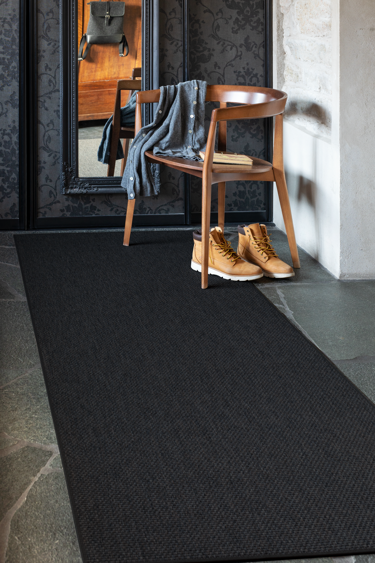 Käytävämatto Cello Mars 80x250 cm musta