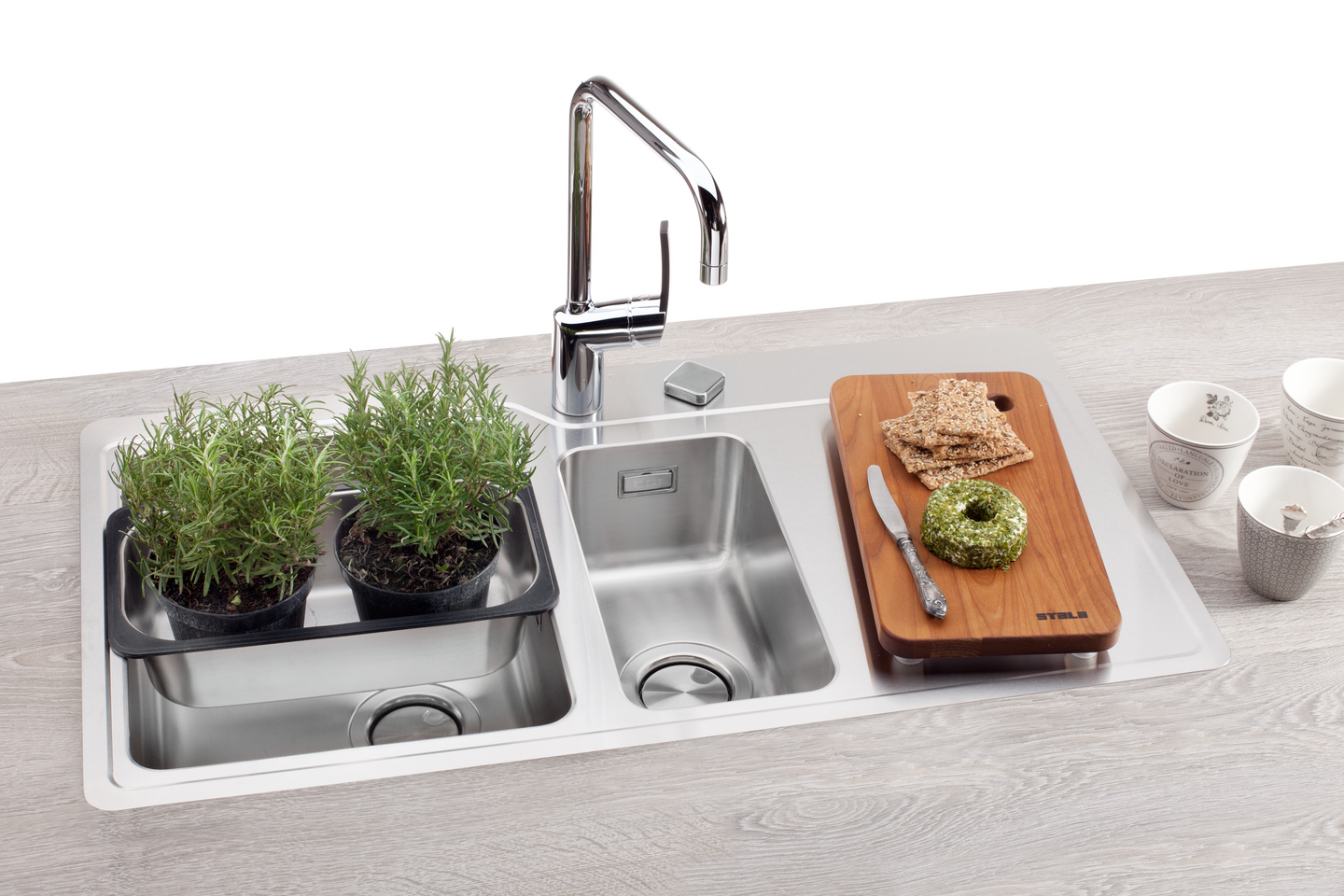 Allas Stala Neo N4017-91L monoreuna ruostumaton teräs