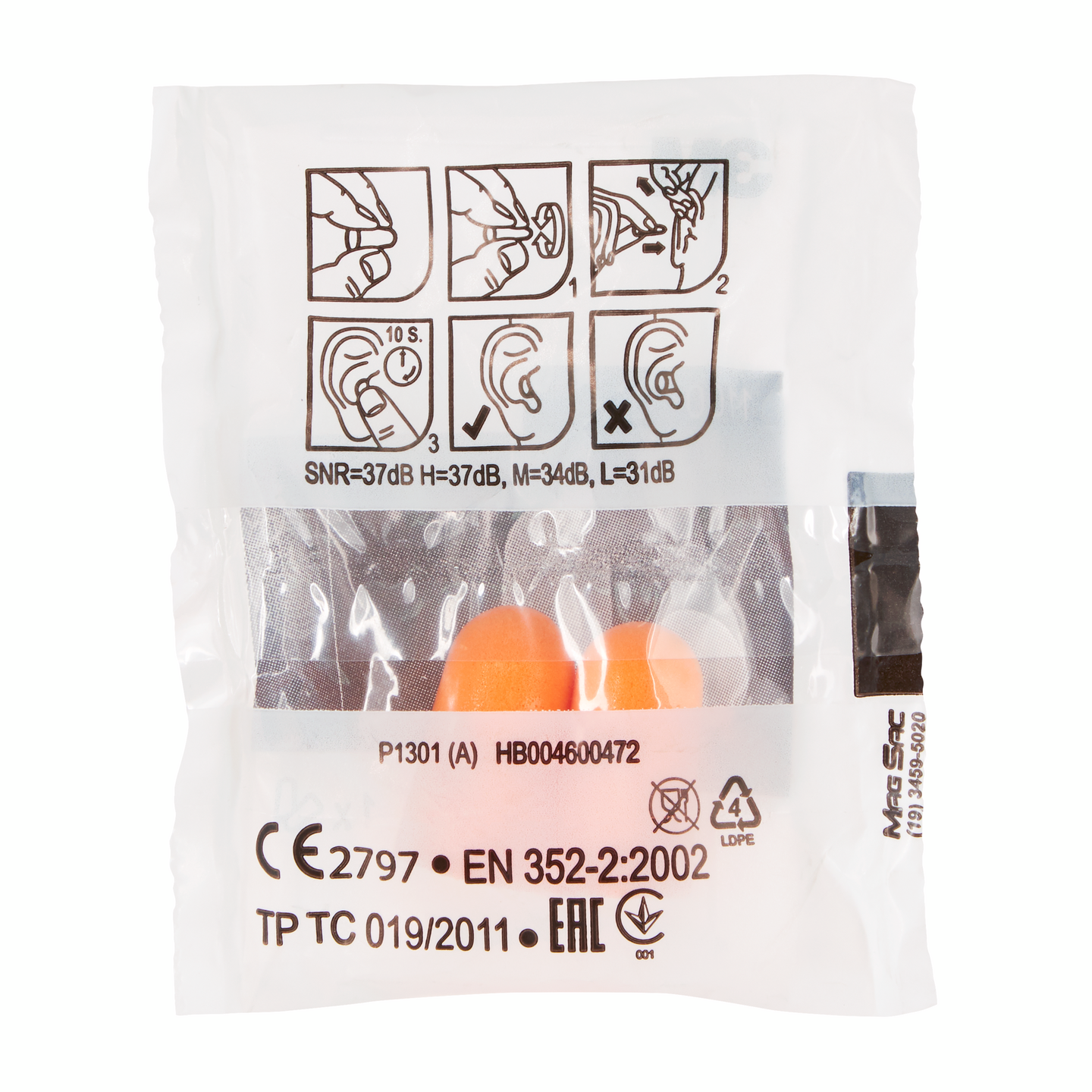 Korvatulppa 3M 1100 vaimennus 37dB 50 paria