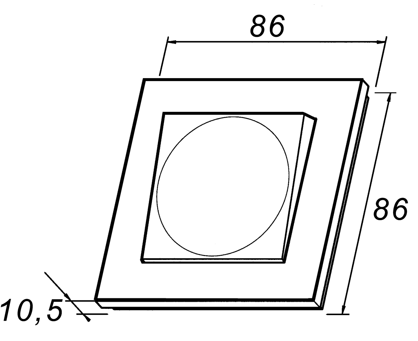 Kytkin Elko Plus 7/16A/250V/IP21 uppoasennus Ocean Plastic musta