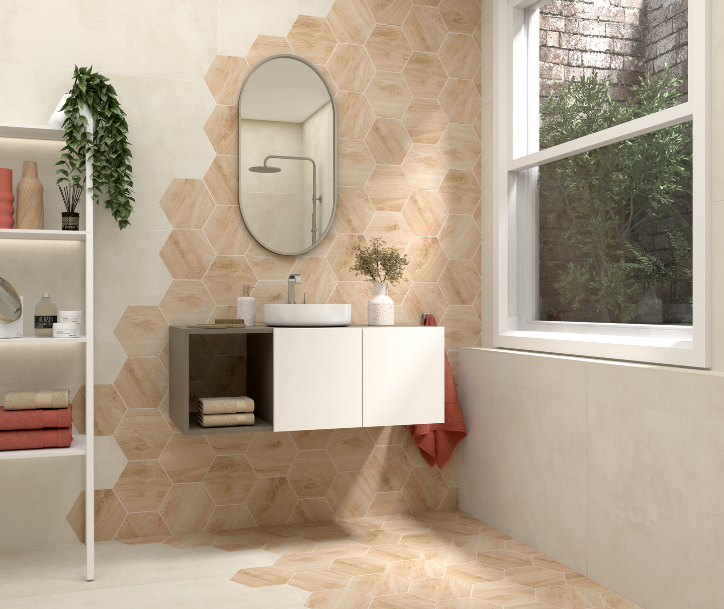 KAKEL CELLO CR.ROVERE HEXA 19,8X22,8, HONEY