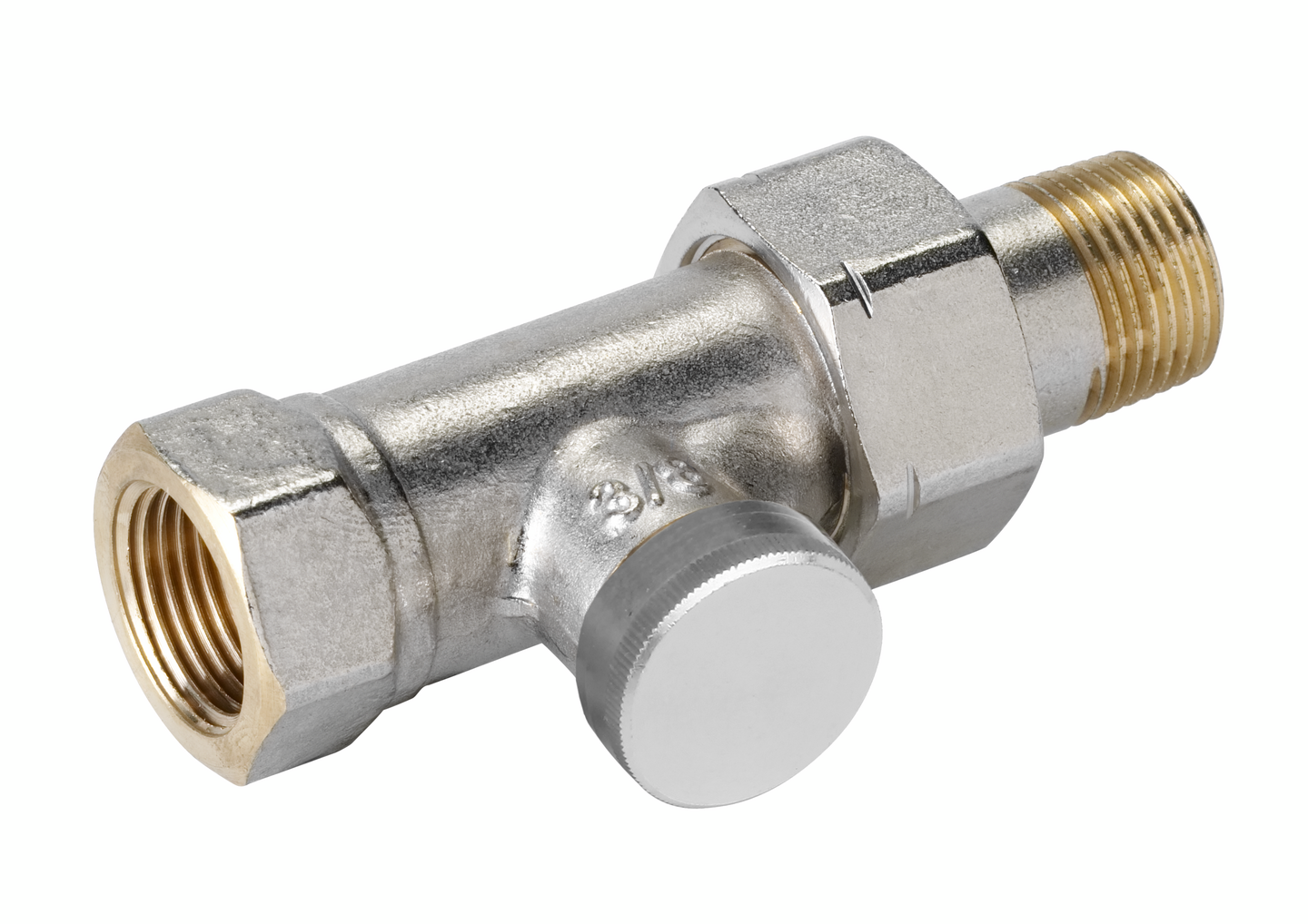 Paluuventtiili Danfoss suora RLV-S 3/8