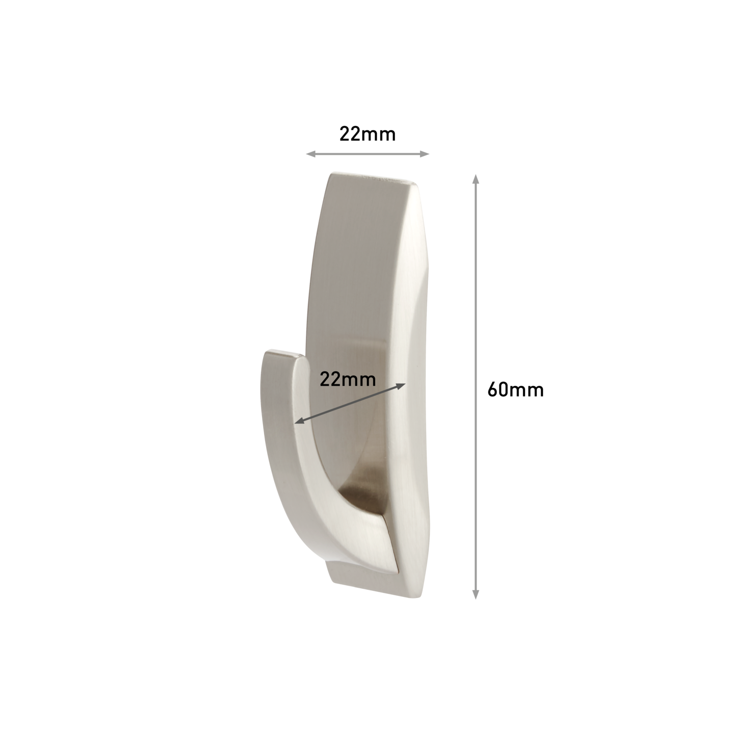 Koukku Command  MR01-BN moderni pieni nikkeli