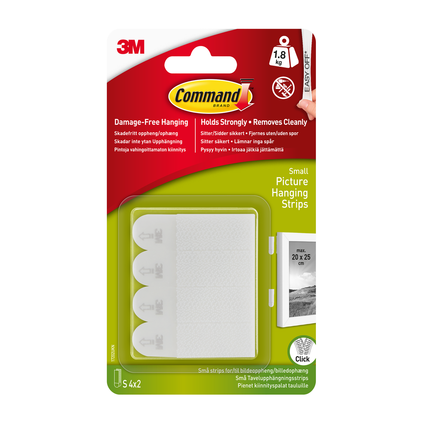 Kiinnityspala Command 17202 taulu pieni