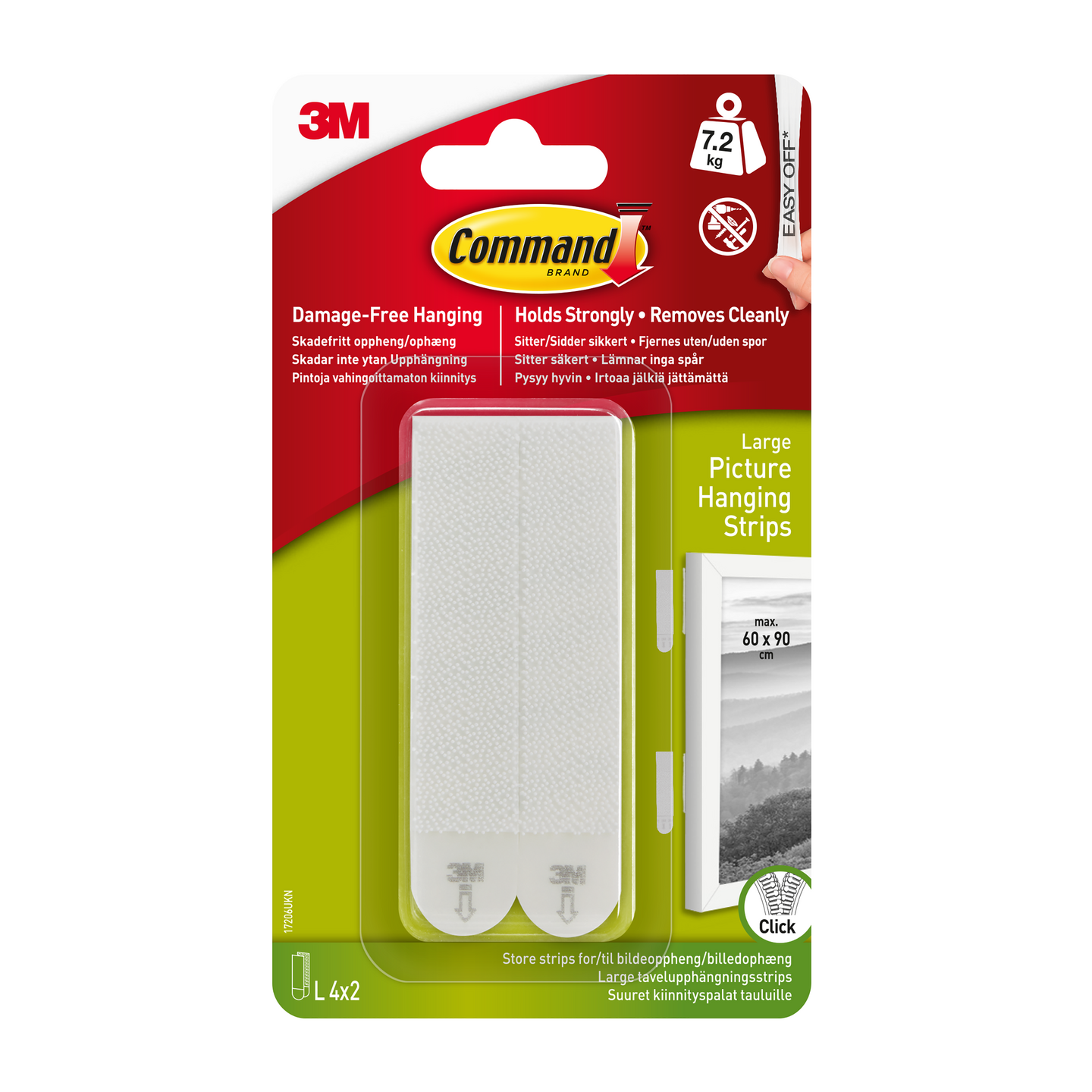 Kiinnityspala Command 17206 taulu iso