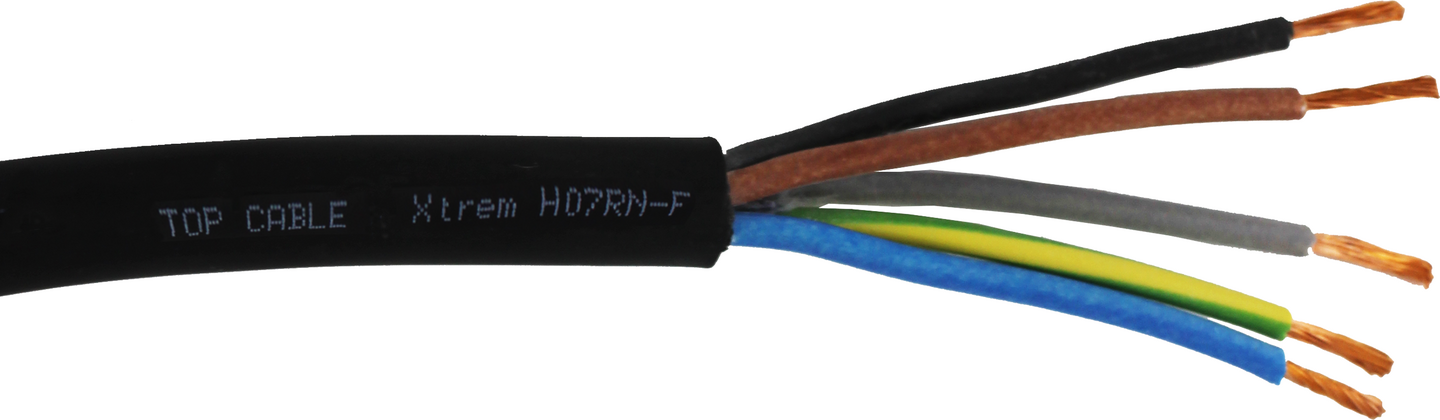 Kumikaapeli Xtrem H07RN-F 5x2,5 S R50 Eca