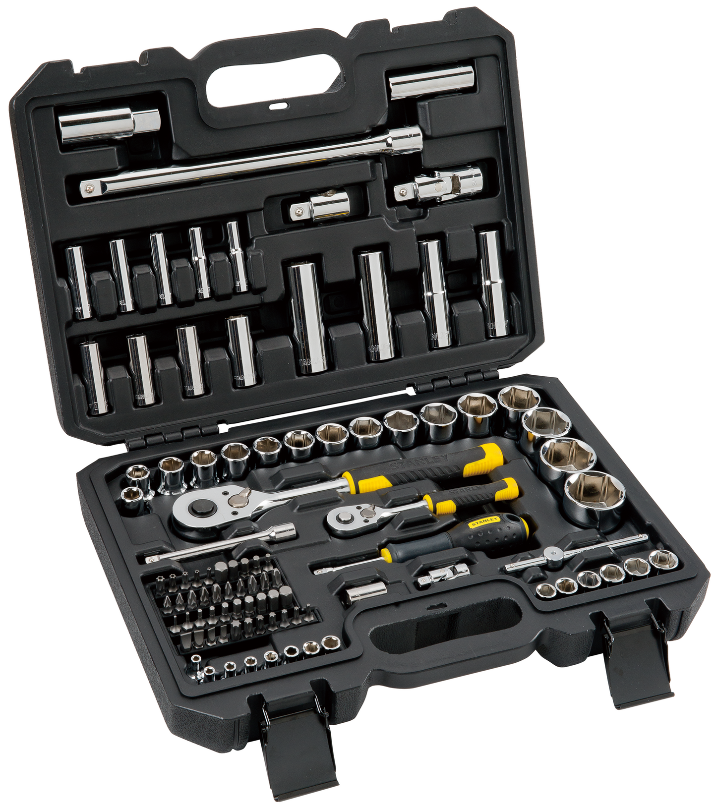 Hylsysarja Stanley STMT17379-1 1/4" ja 1/2" 96 osaa