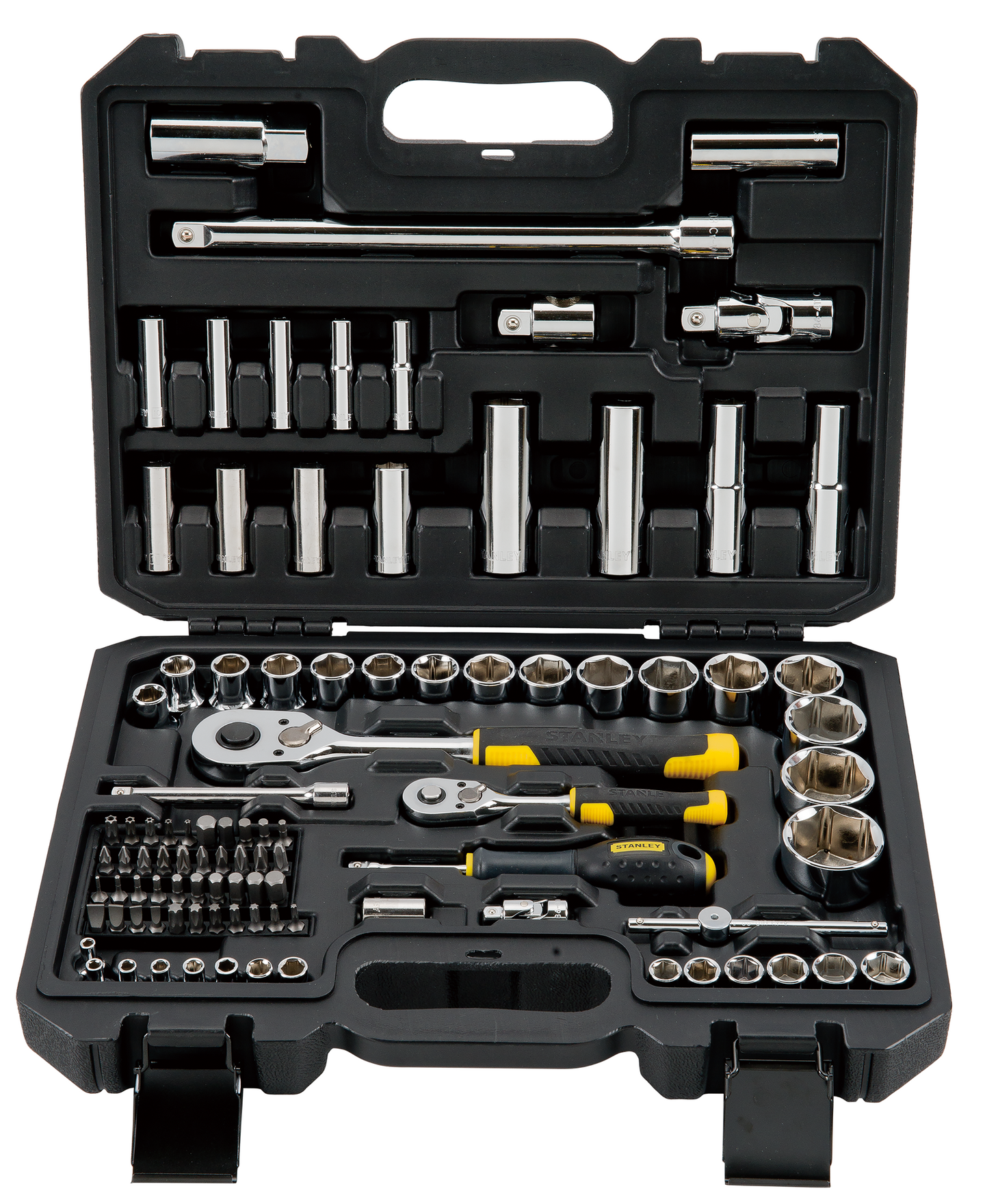 Hylsysarja Stanley STMT17379-1 1/4" ja 1/2" 96 osaa