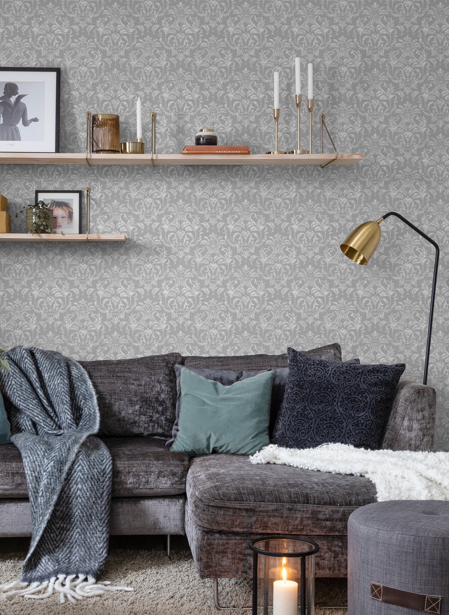 Kuitutapetti Duro Sofia Lego harmaa 373-06 10,05m