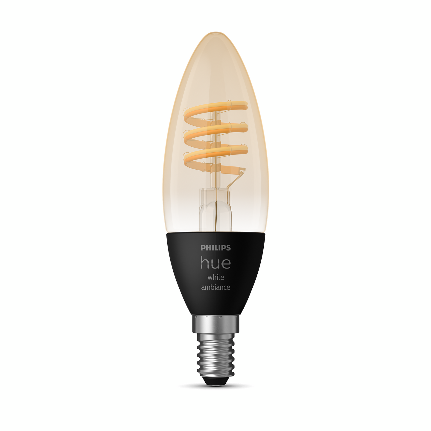 Led-kynttilälamppu filamentti Philips Hue 30W E14 2200-4500K 350lm läpinäkyvä