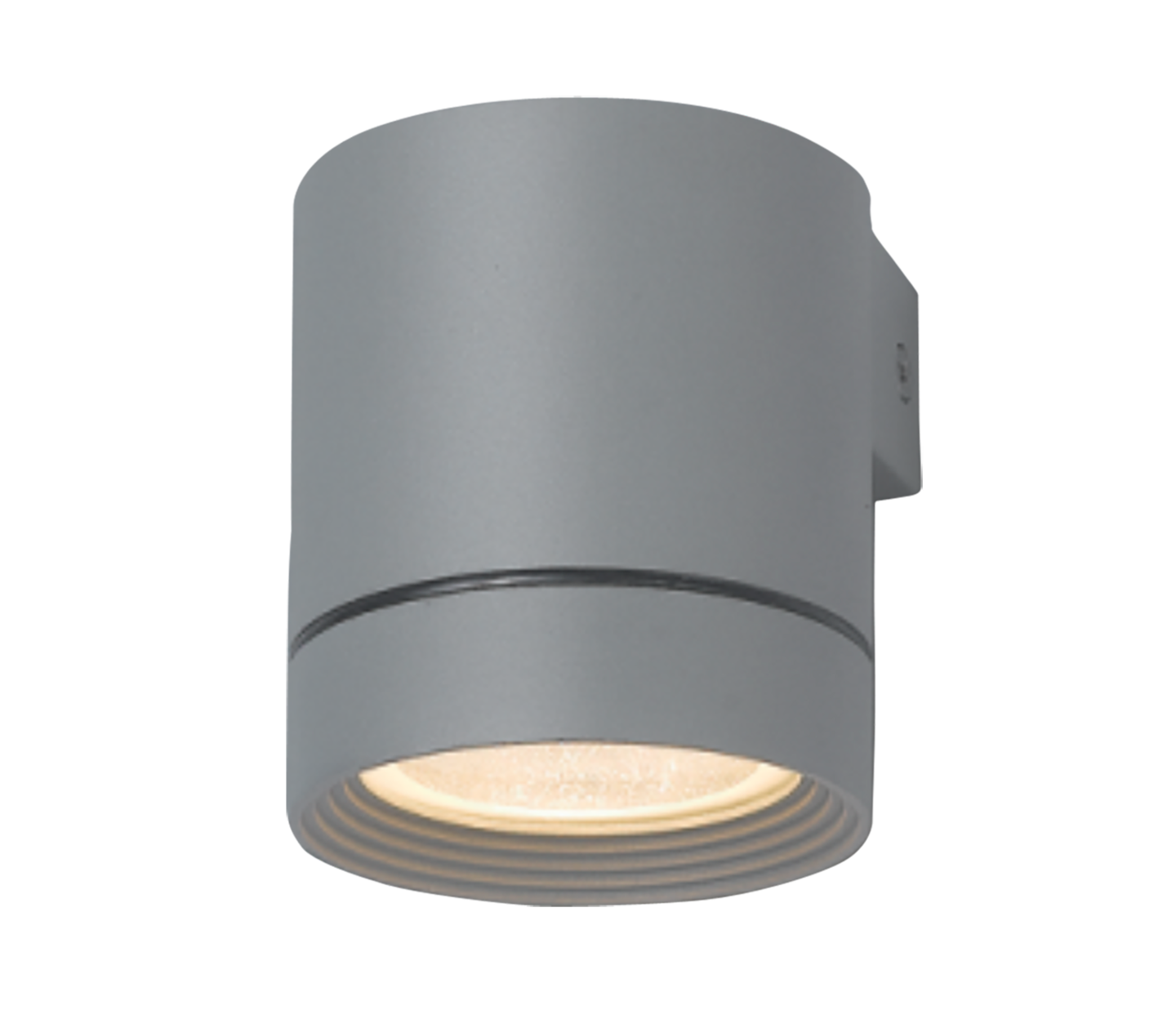 Seinävalaisin Hide-a-lite Round Single 3 GU10 harmaa