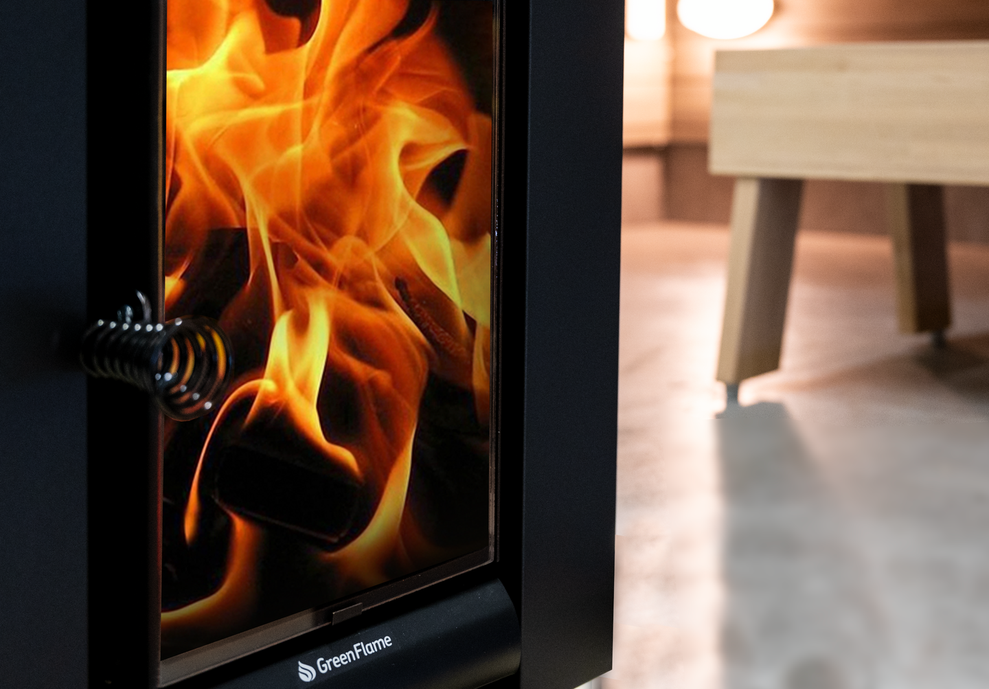 Puukiuas Harvia Linear 22 GreenFlame ES musta