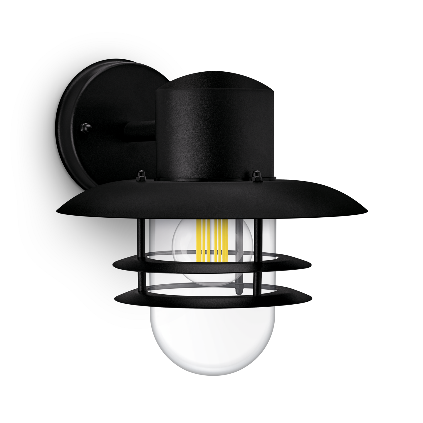 Ulkoseinävalaisin Philips Inyma E27 25W musta