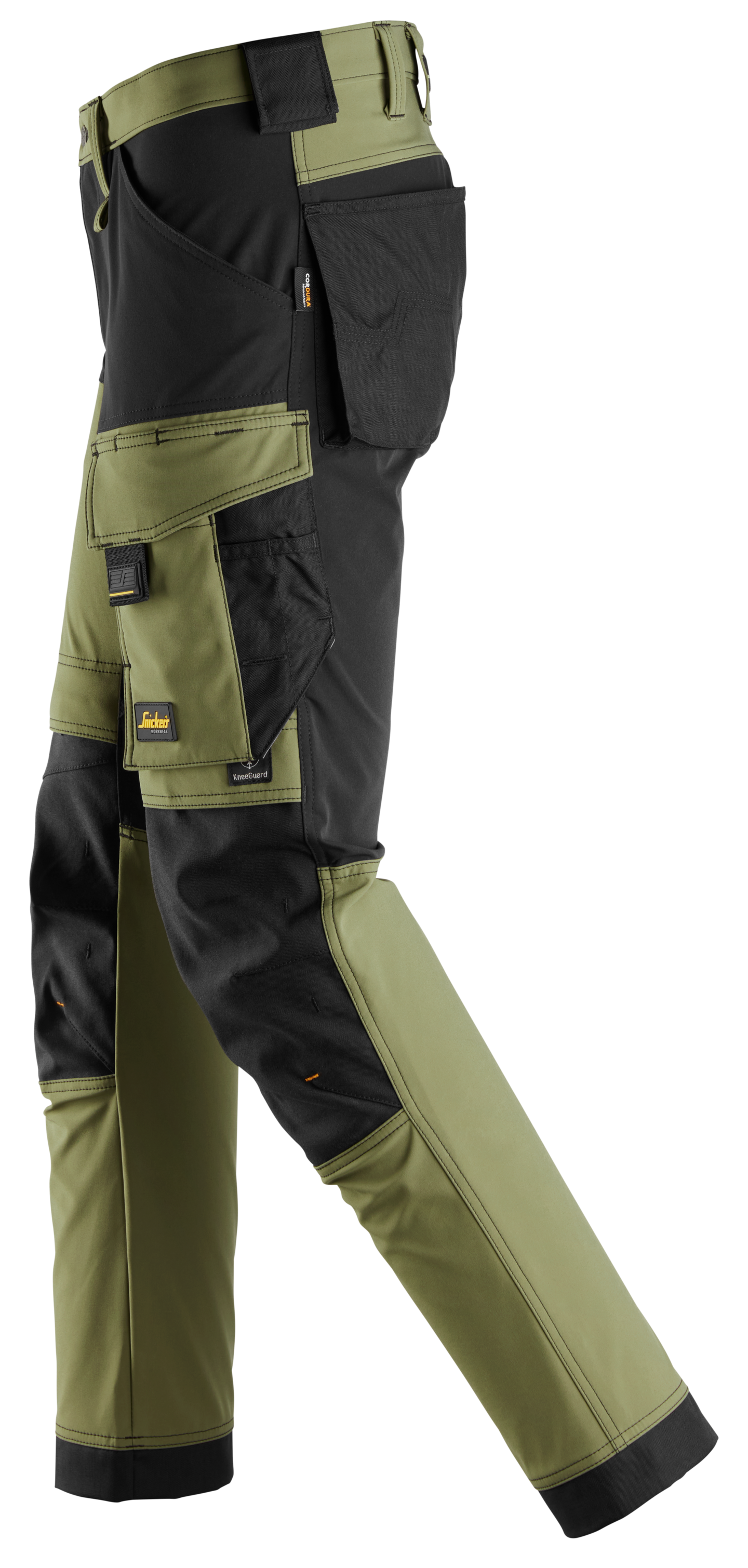 Työhousut riipputaskuilla Snickers 6375-3104 vihreä