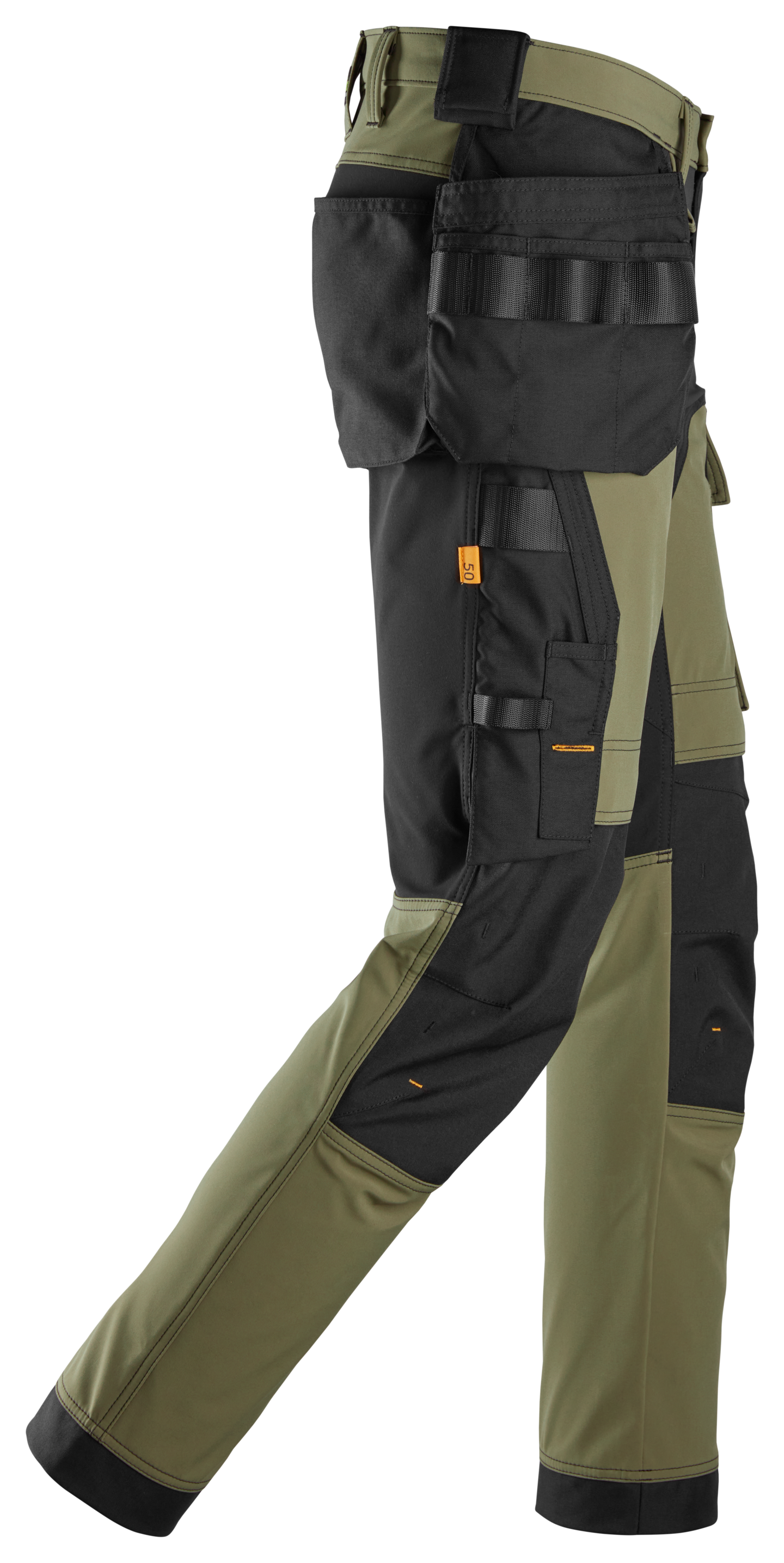 Työhousut riipputaskuilla Snickers 6275-3104 vihreä koko