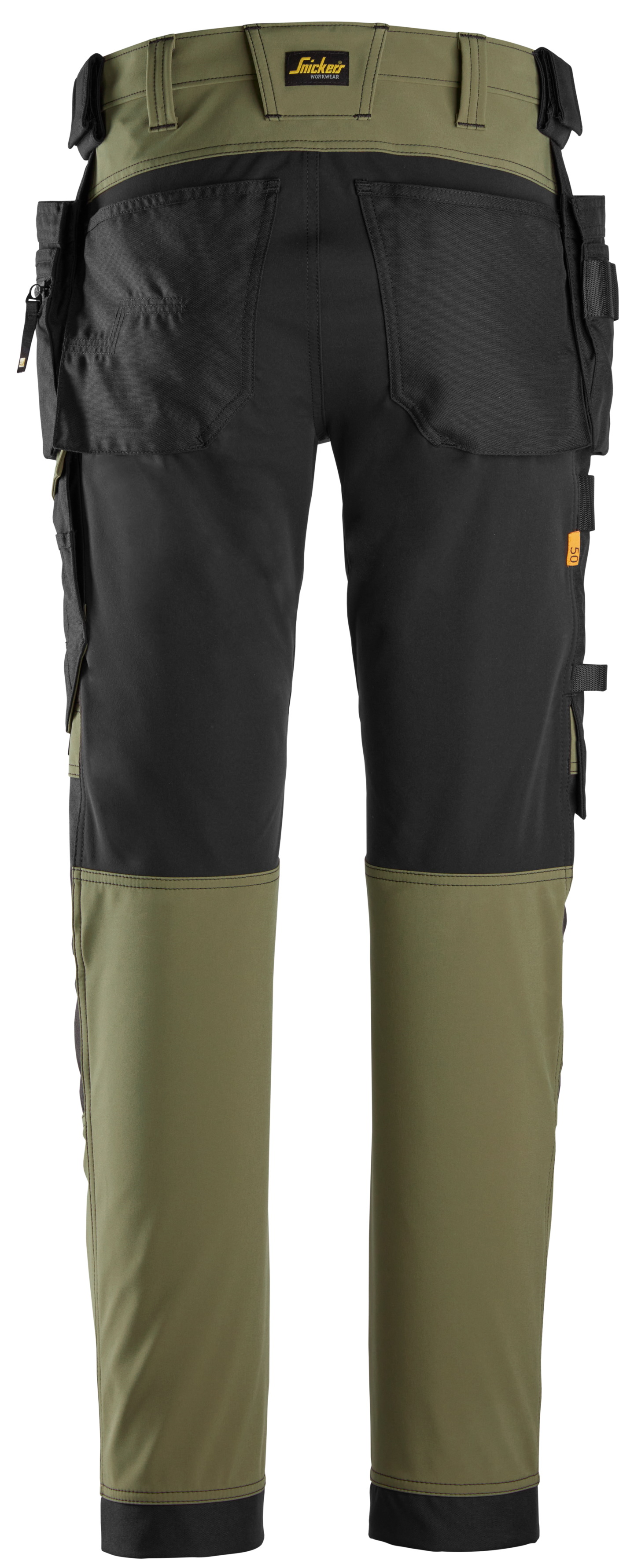 Työhousut riipputaskuilla Snickers 6275-3104 vihreä koko