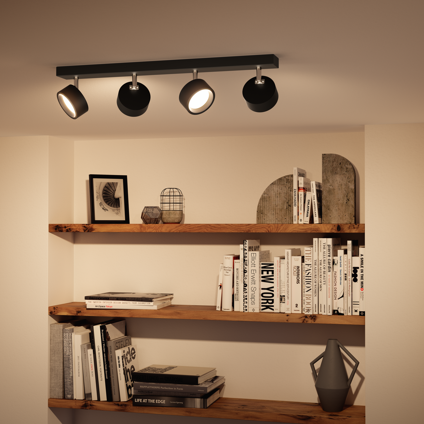 Kohdevalaisin Philips Bracia 4x5.5W HV 2200lm 2700K musta