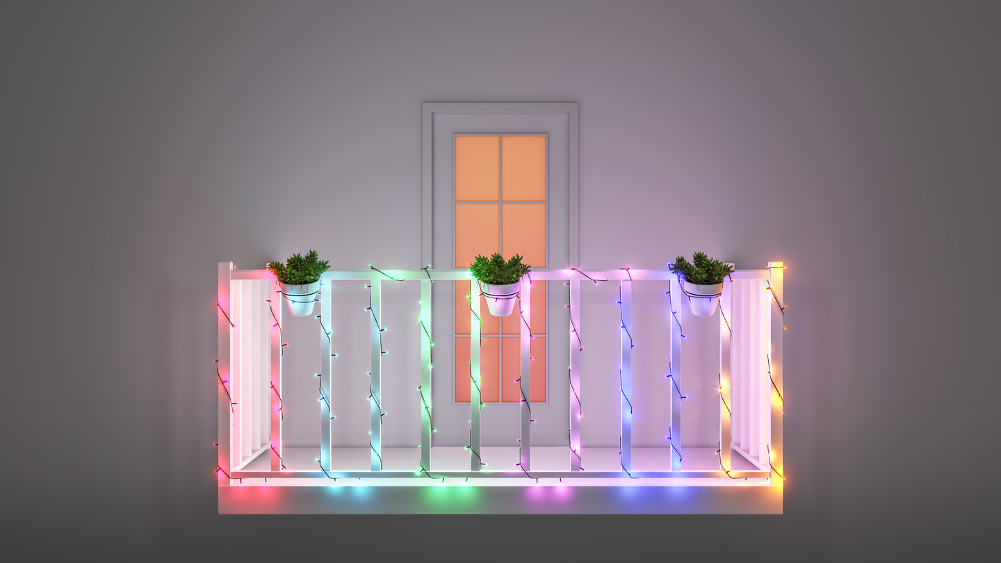 Koristevalosarja WIZ 160led 20m 2700-5000K 15W IP44