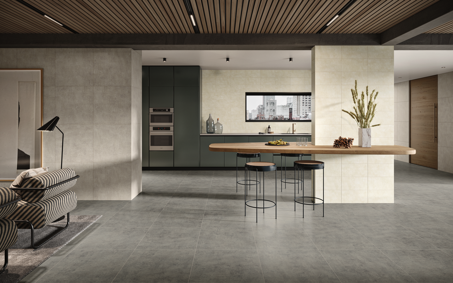 KLINKER DOUBS 45X45 G 1,22M2 GRÅ