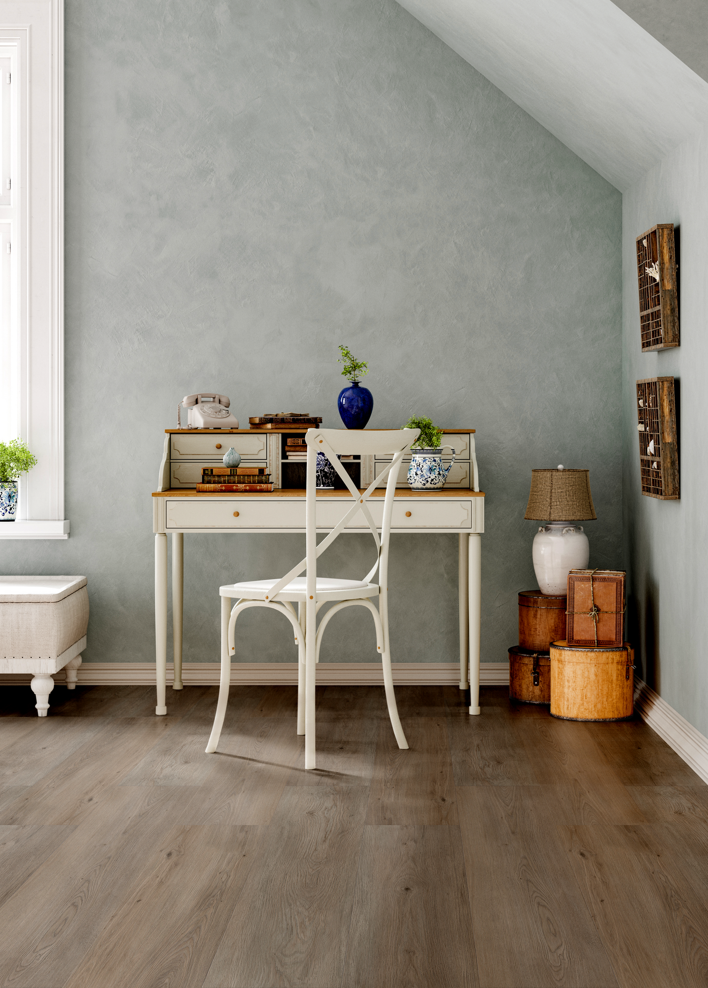 Vinyylikorkki Cello tammi platina 1235x230x10mm KL33 1,70m²