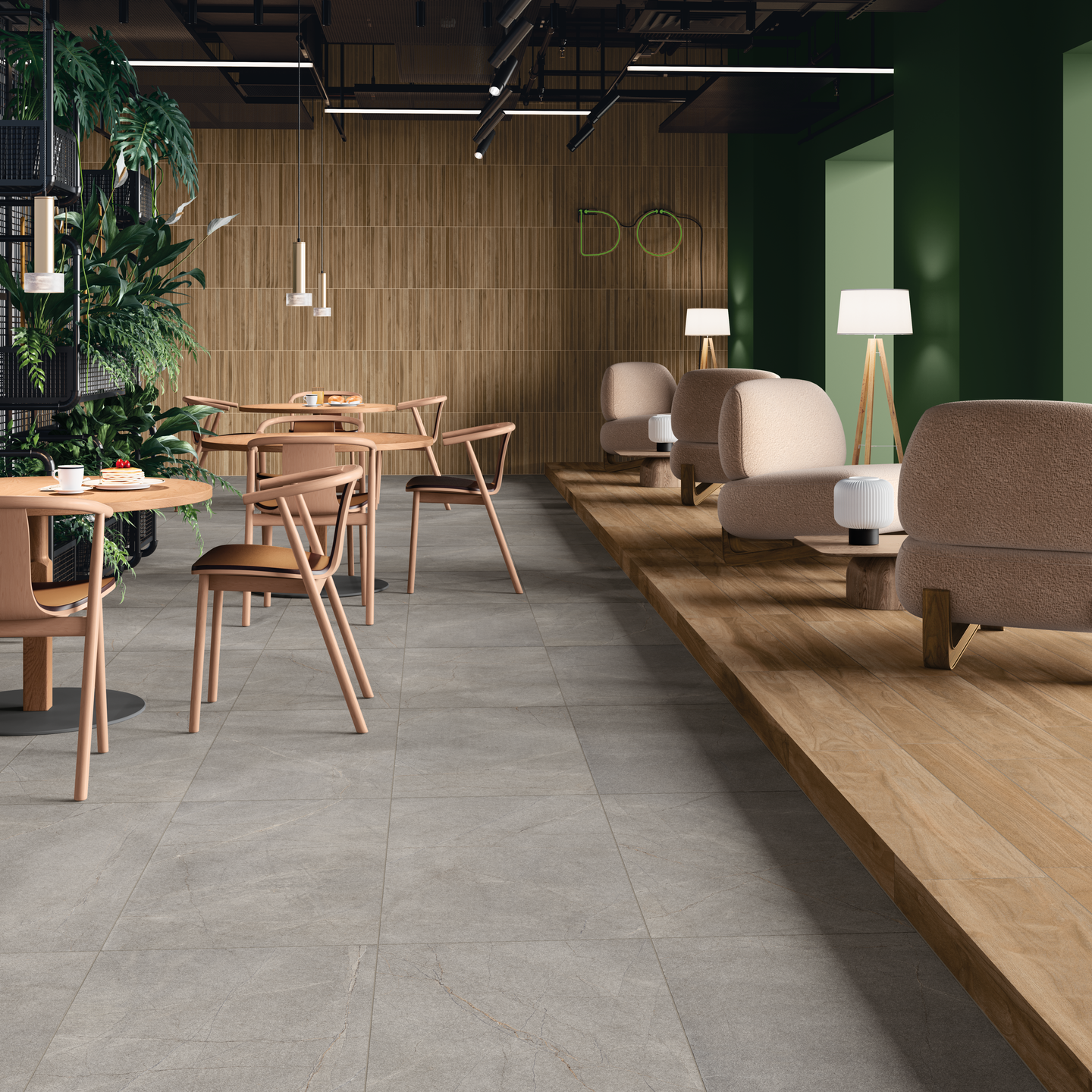 GOLVKAKEL CELLO MAGMA, 45X45 GREY R10AB 1,01M2