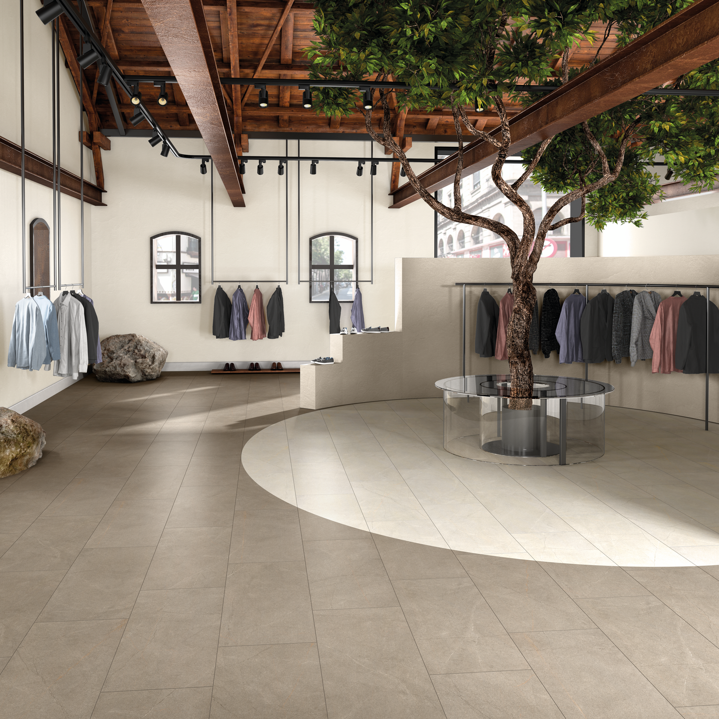 GOLVKAKEL CELLO MAGMA, 45X45 CLAY R10AB 1,01M2