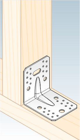 Kulmalevy PROF Vahvistettu 105x105x90x2mm