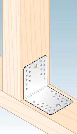 Kulmalevy PROF 105x105x90x3mm