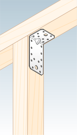 Kulmalevy PROF Vahvistettu 90x50x55x2,5mm