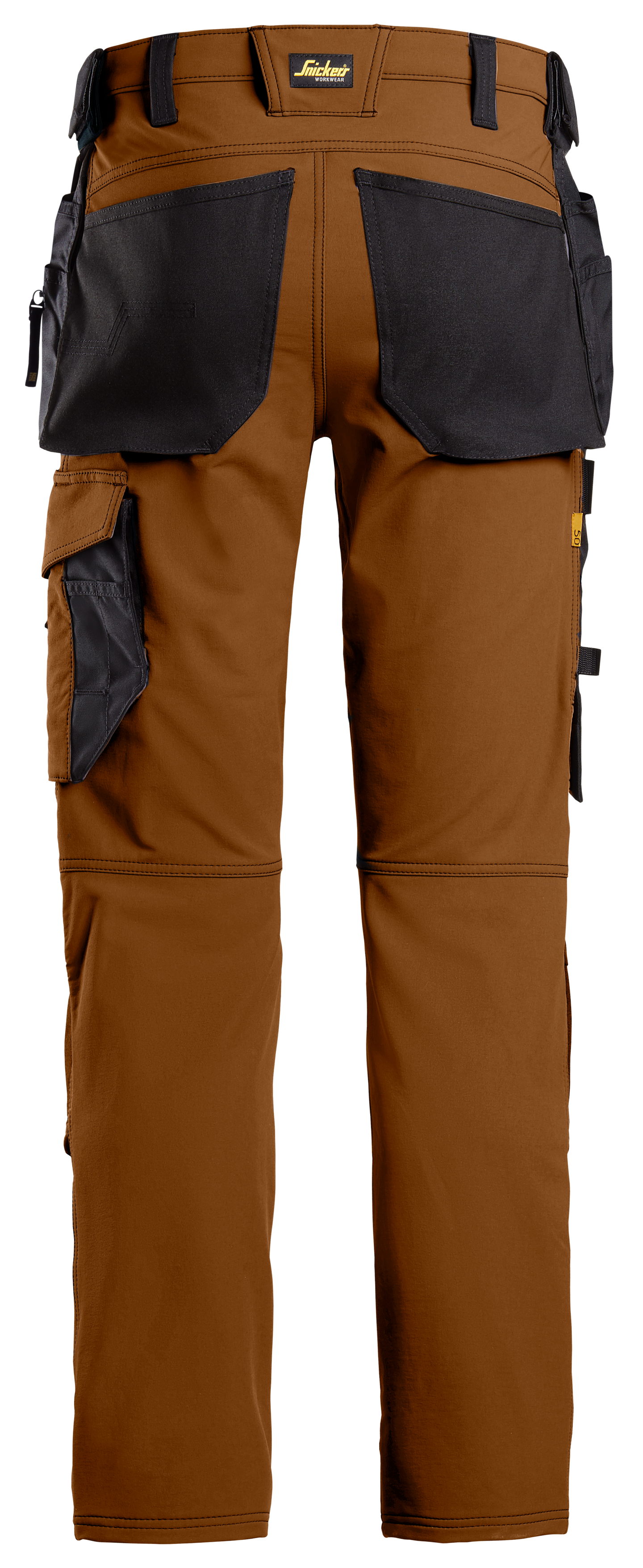 Housut Snickers 6271-1204 riipputaskut ruskea-musta