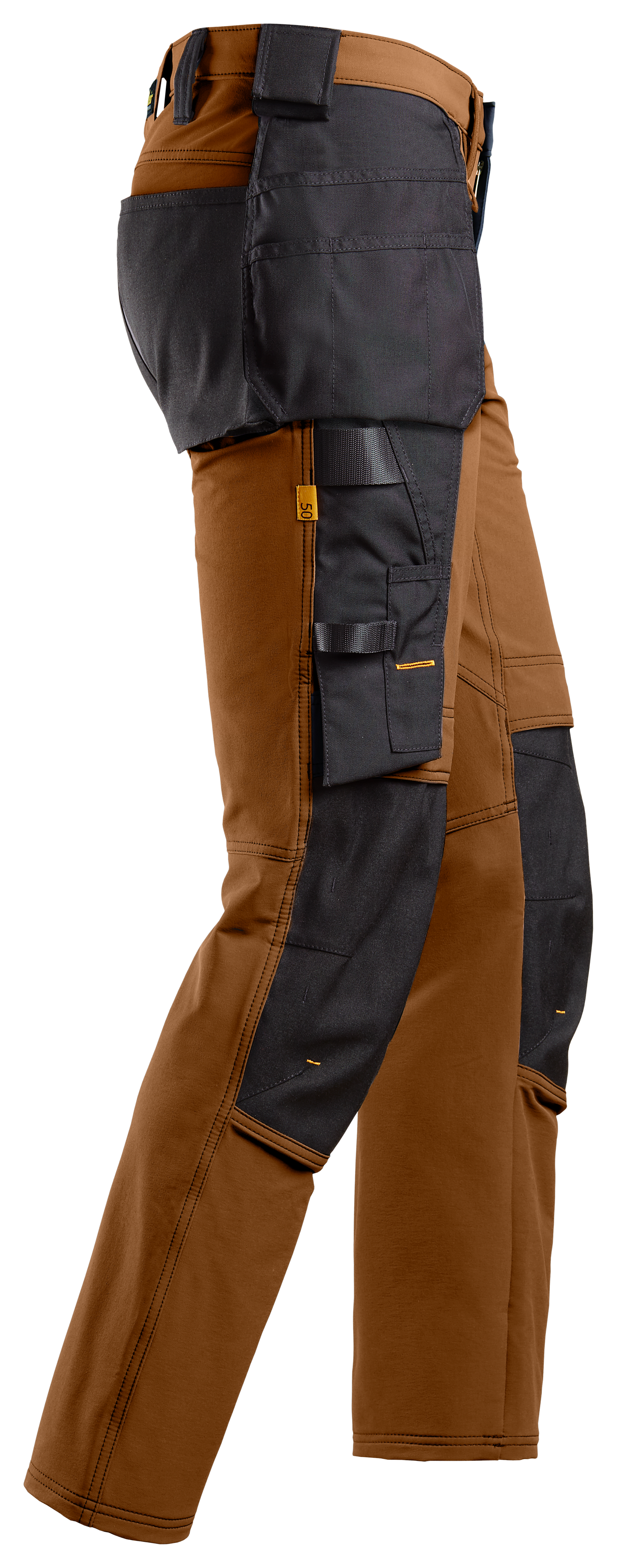 Housut Snickers 6271-1204 riipputaskut ruskea-musta