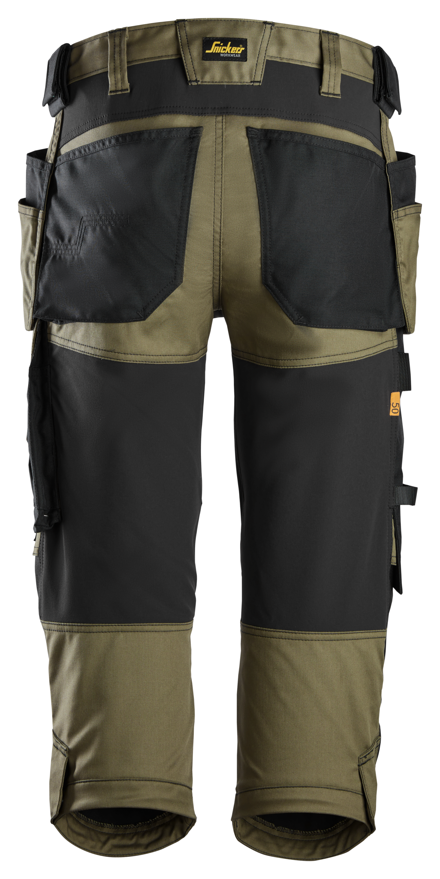 Housut Snickers 6142-3104 Piraatti vihreä-musta