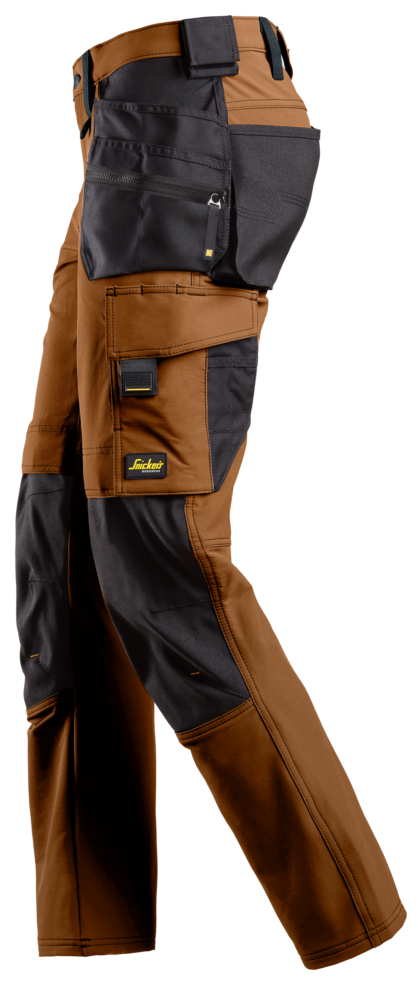 Housut Snickers 6271-1204 riipputaskut ruskea-musta