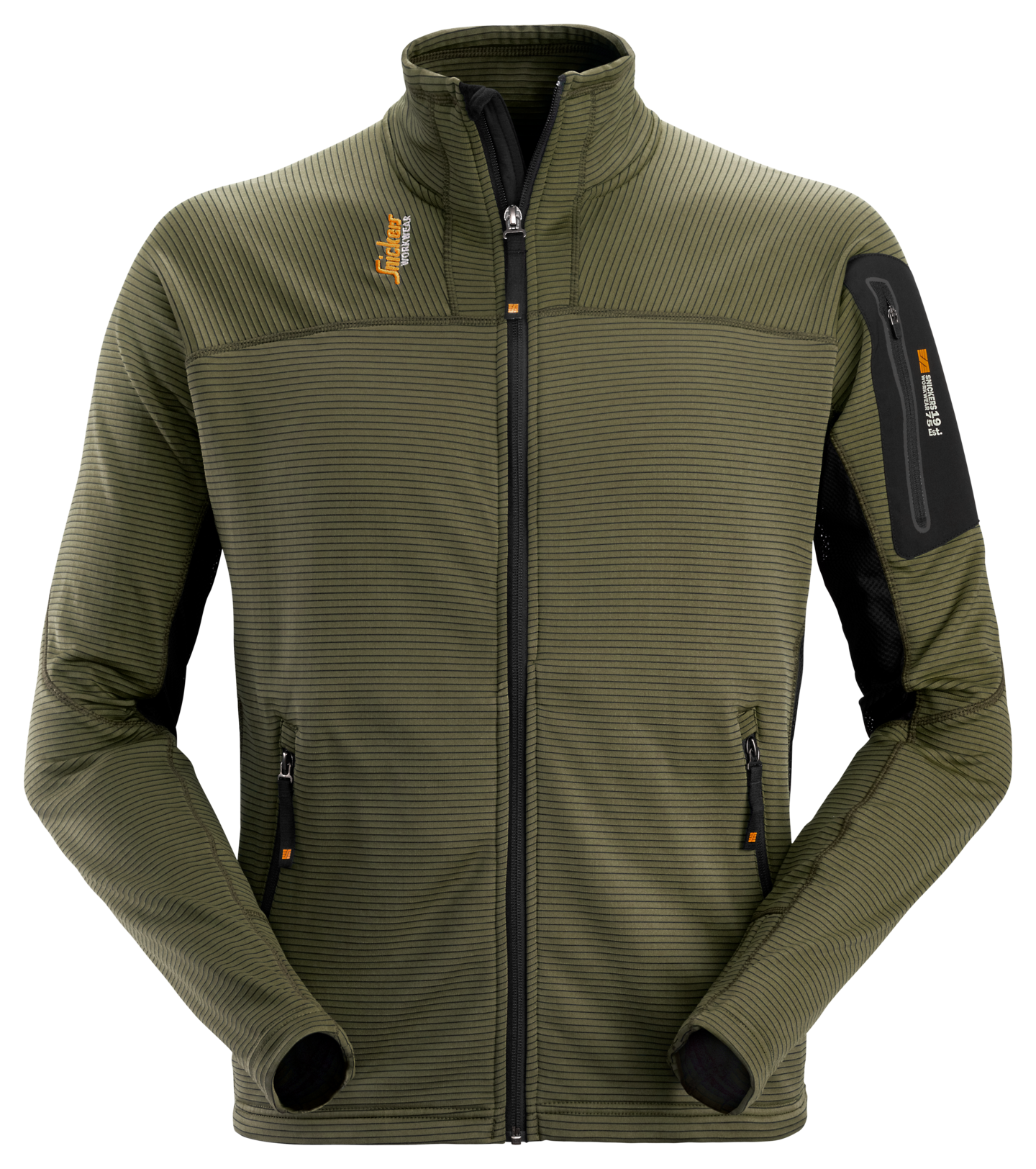 Fleecetakki Snickers 9438-3104 tummanvihreä