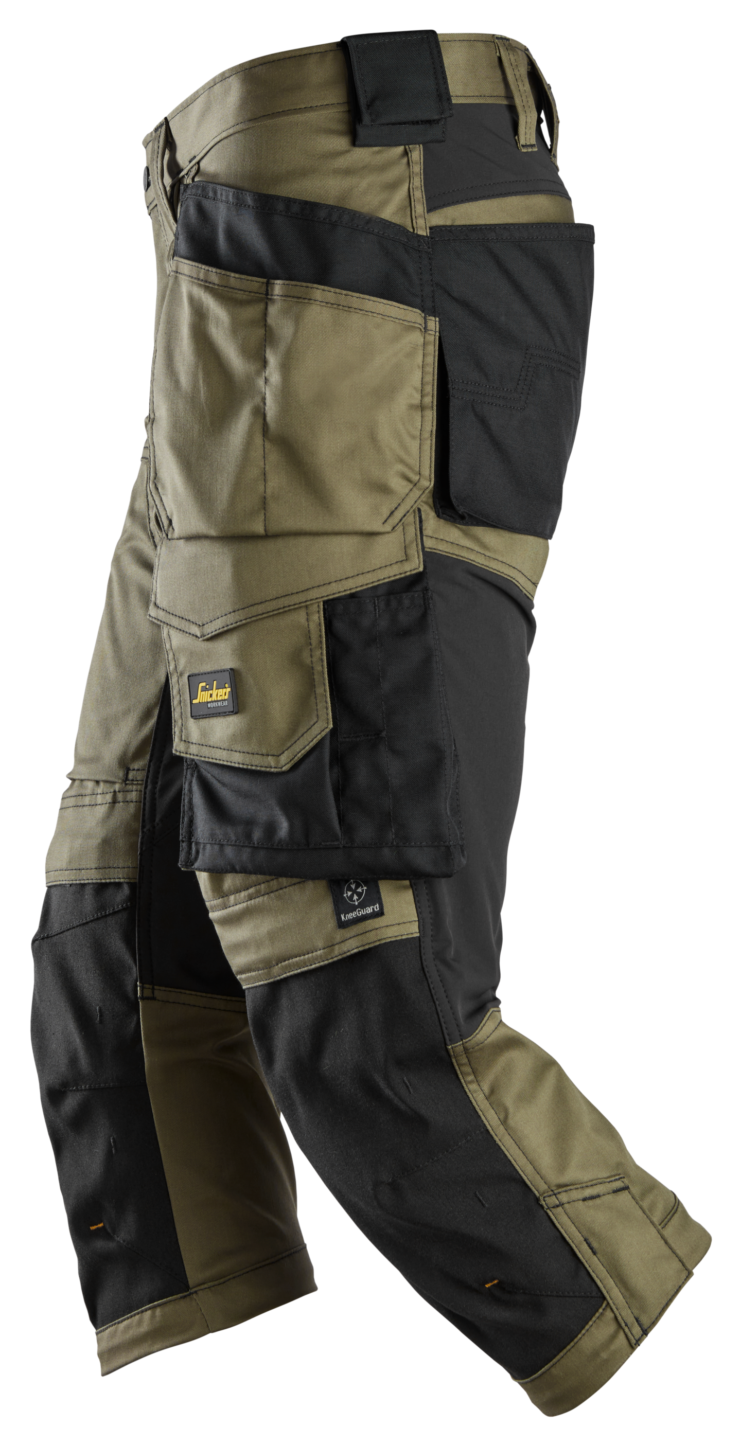 Housut Snickers 6142-3104 Piraatti vihreä-musta