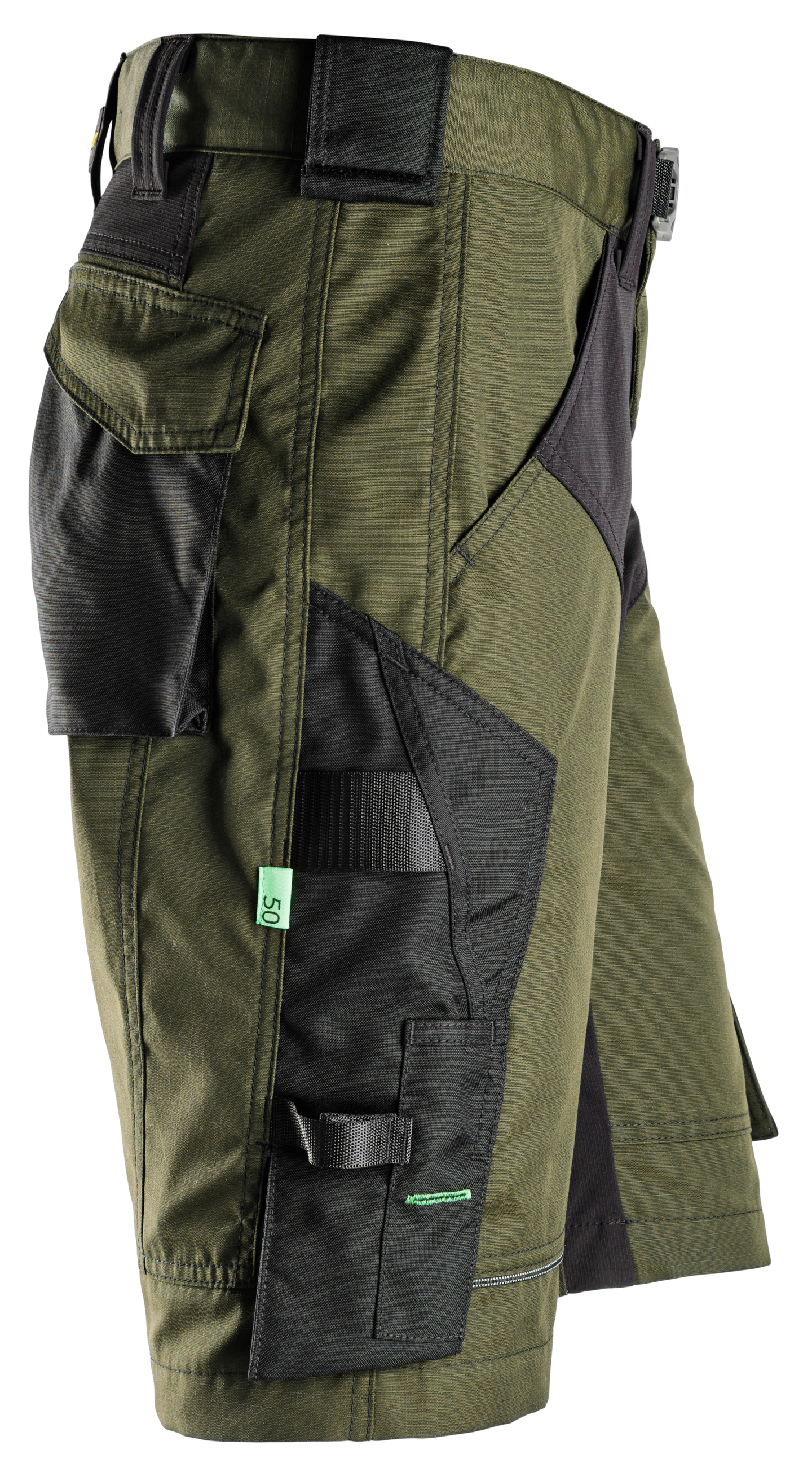 Työshortsit Snickers 6914-3104 FlexiWork vihreä