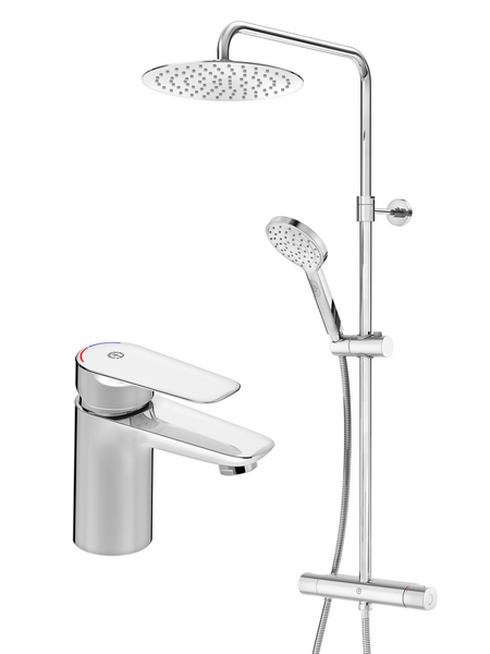 TAKDUSCH GUSTAVSBERG ATLANTIC & TVÄTTSTÄLLSBLANDARE ATLANTIC KROM