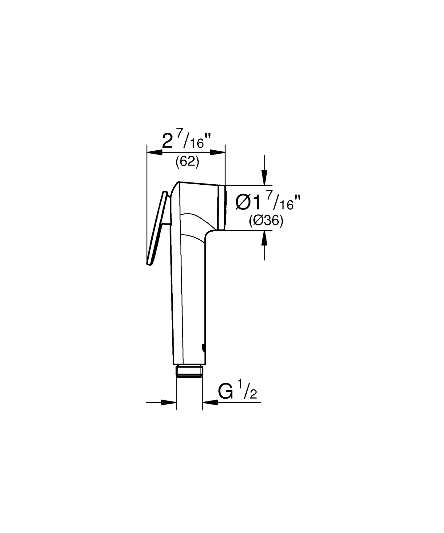 Bidesuihku Grohe 26506000 Tempesta-F 30