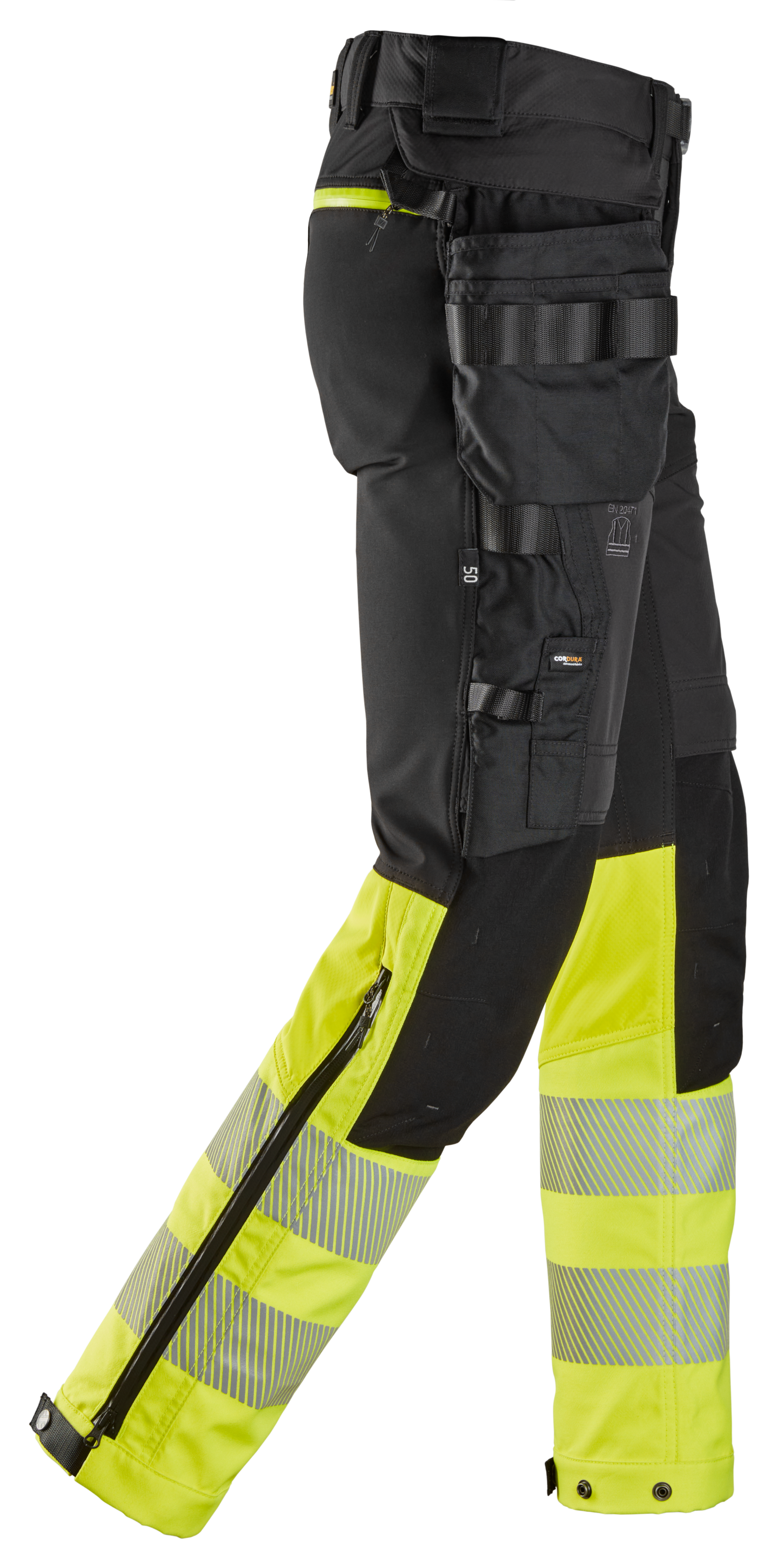 Huomiotyöhousut irrotettavilla riipputaskuilla lk1 Snickers 6935-0466