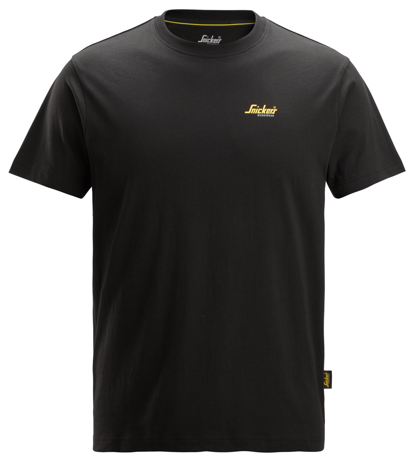 T-paita Snickers 2588-0400 pienellä logolla musta koko XS
