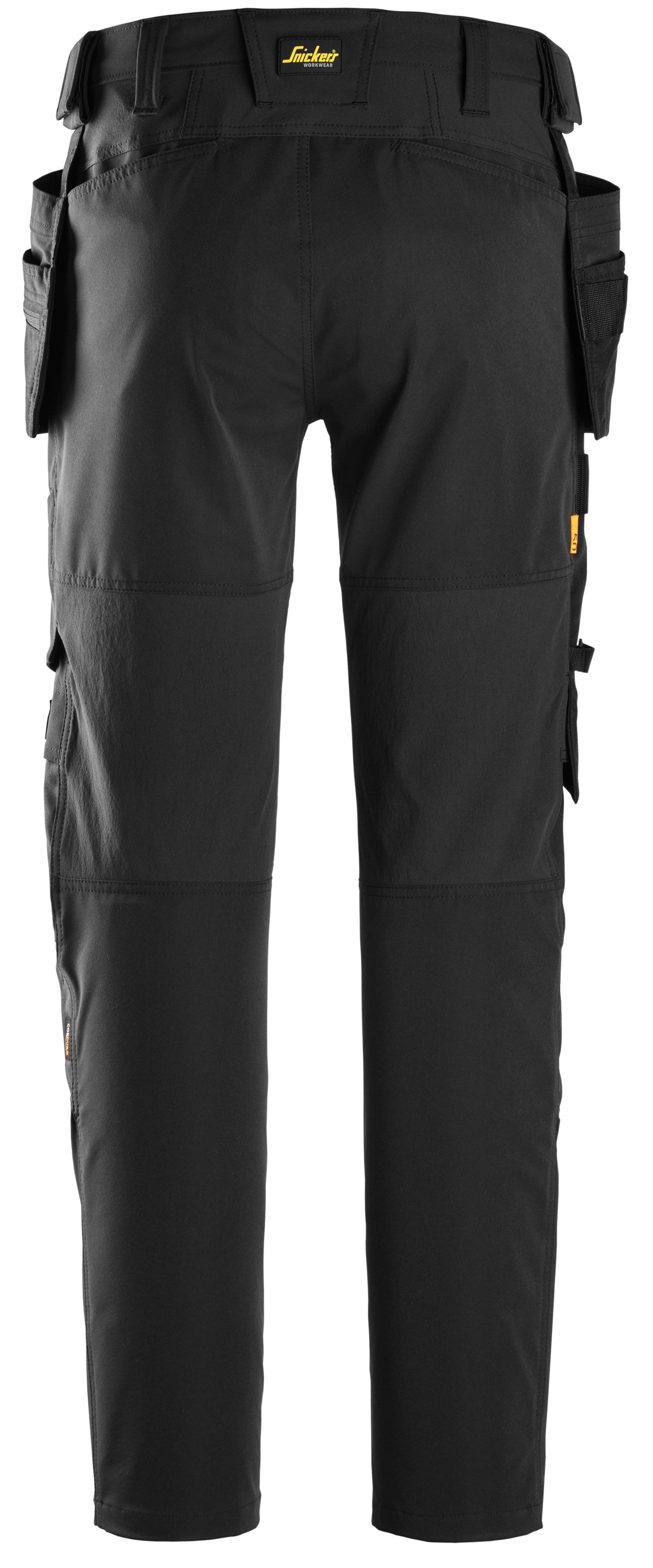 Housut stretch riipputaskuilla Snickers 6218-0404 musta koko 44