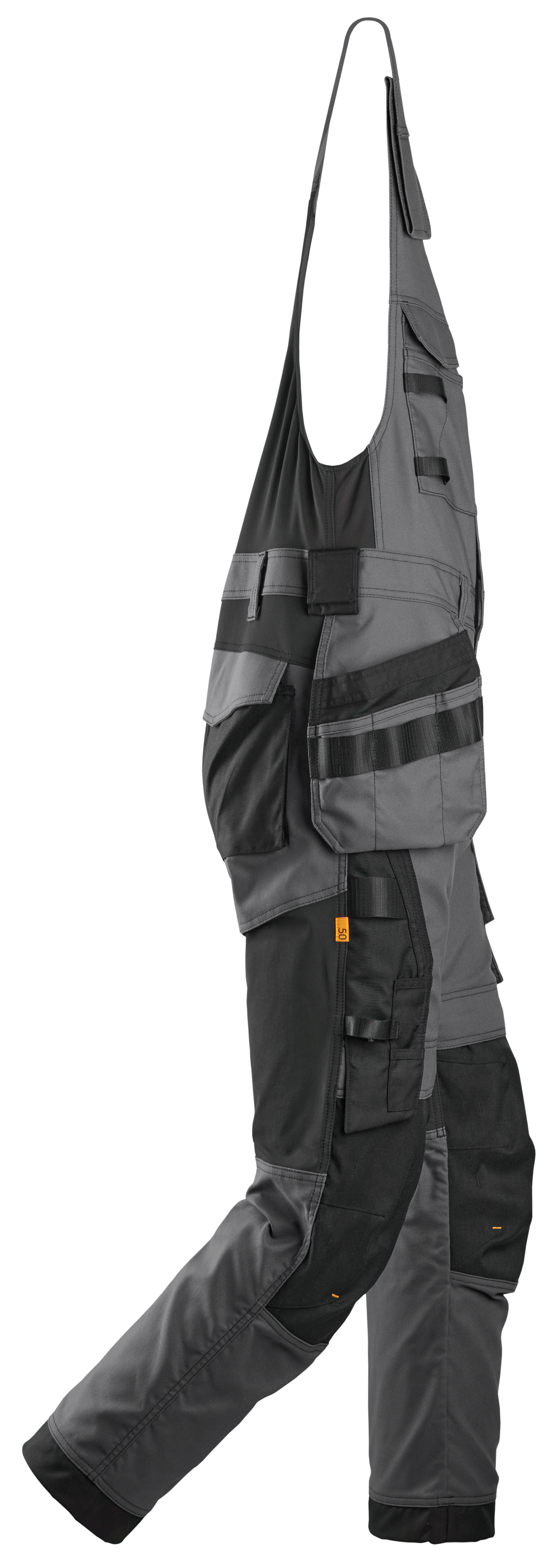 Avohaalari riipputaskuilla Snickers 6014-5804 canvas-stretch harmaa