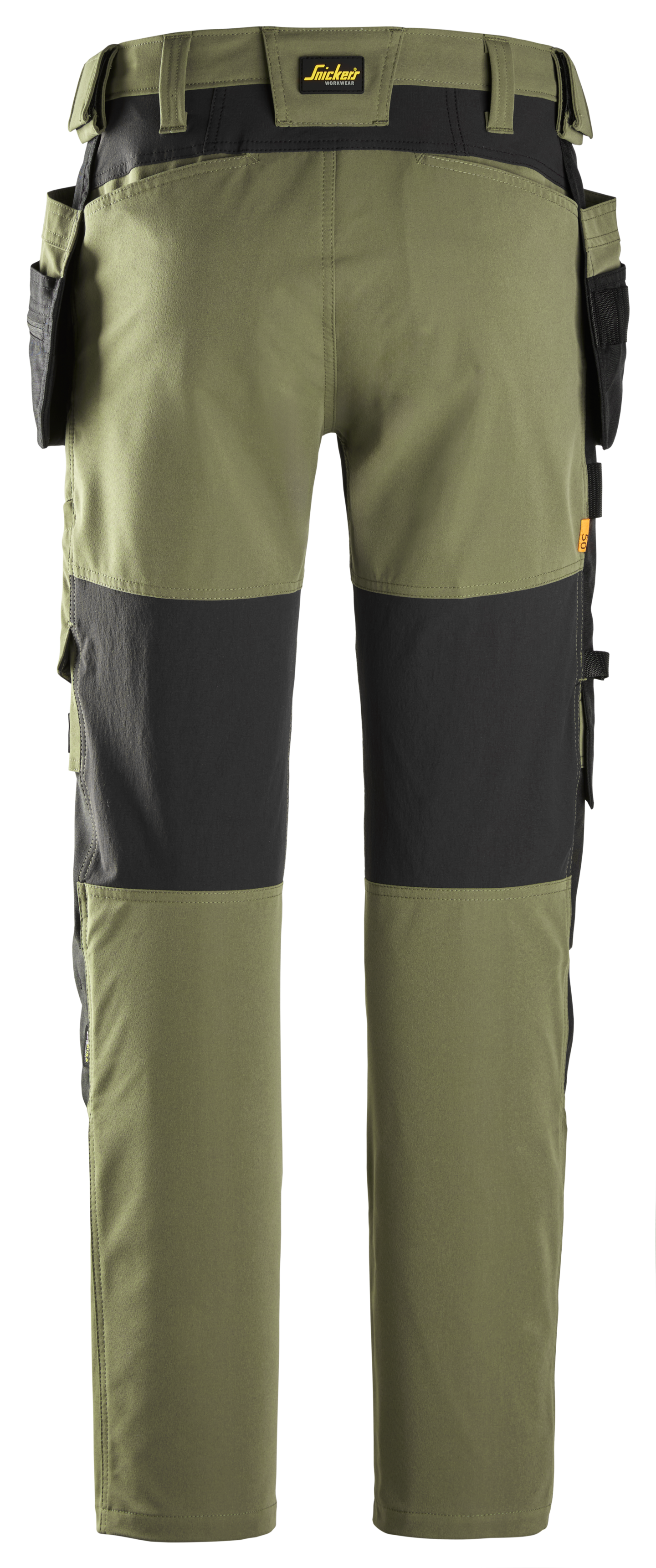 Housut stretch riipputaskuilla Snickers 6218-3104 vihreä koko 44