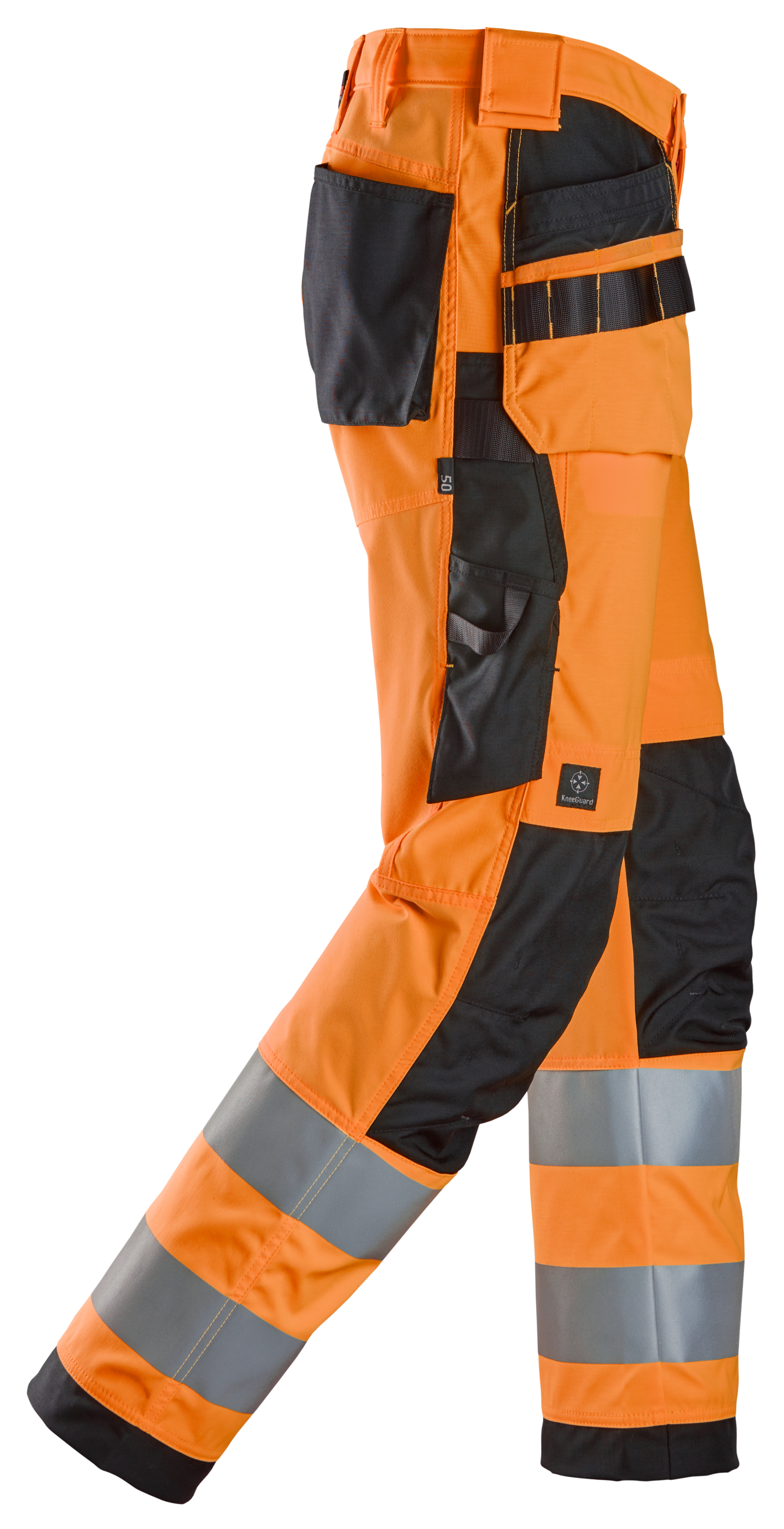 Huomiotyöhousut riipputaskuilla lk 2 Snickers 6238-5504 oranssi koko 44