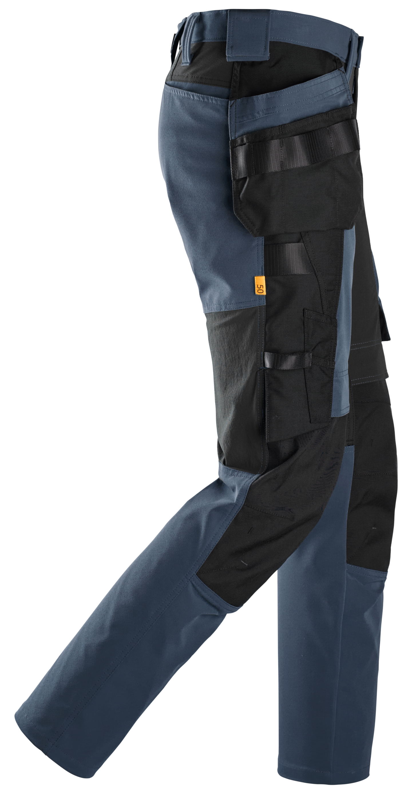 Housut stretch riipputaskuilla Snickers 6218-9504 tummansininen koko 120