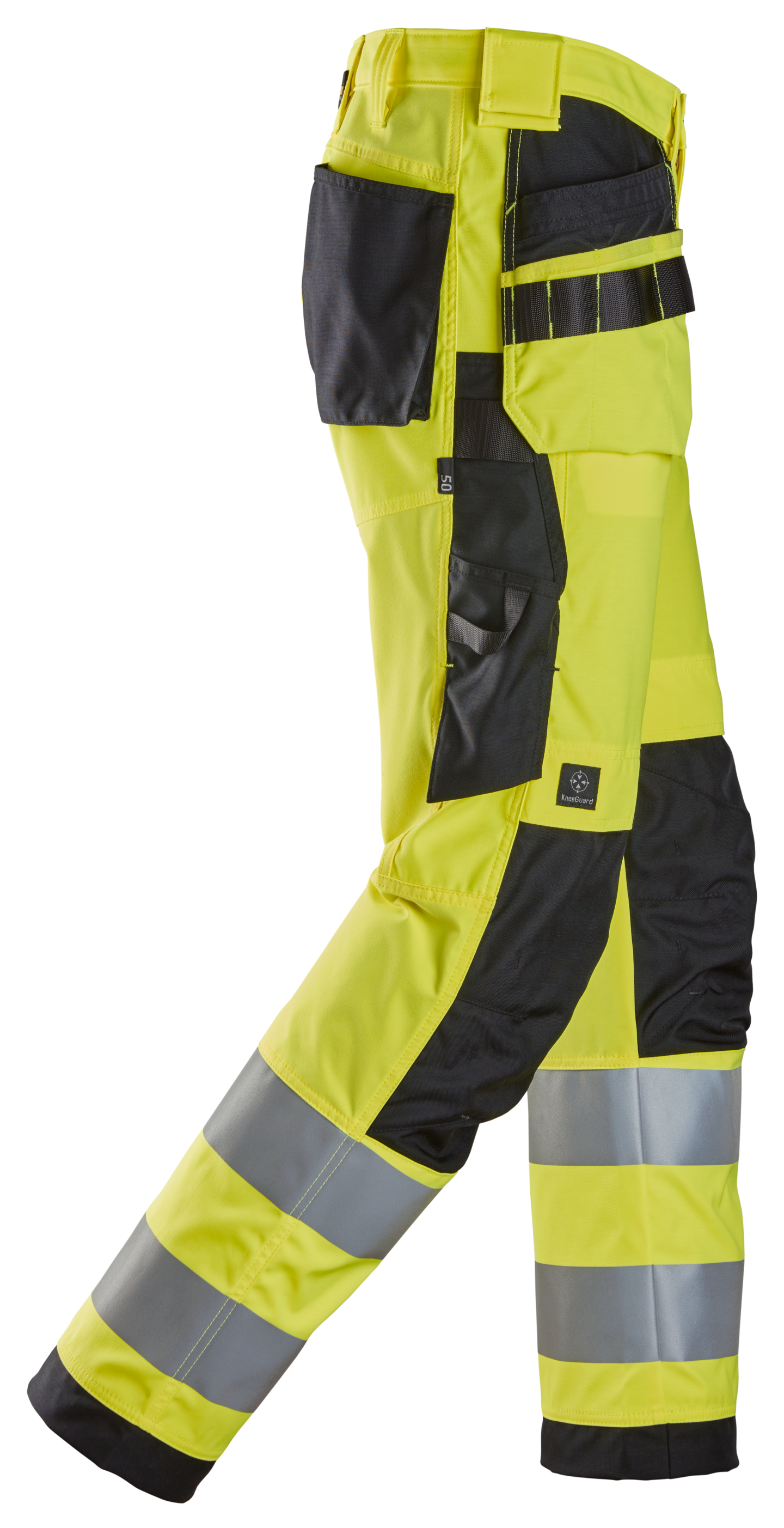 Huomiotyöhousut riipputaskuilla lk 2 Snickers 6238-6604 keltainen koko 44