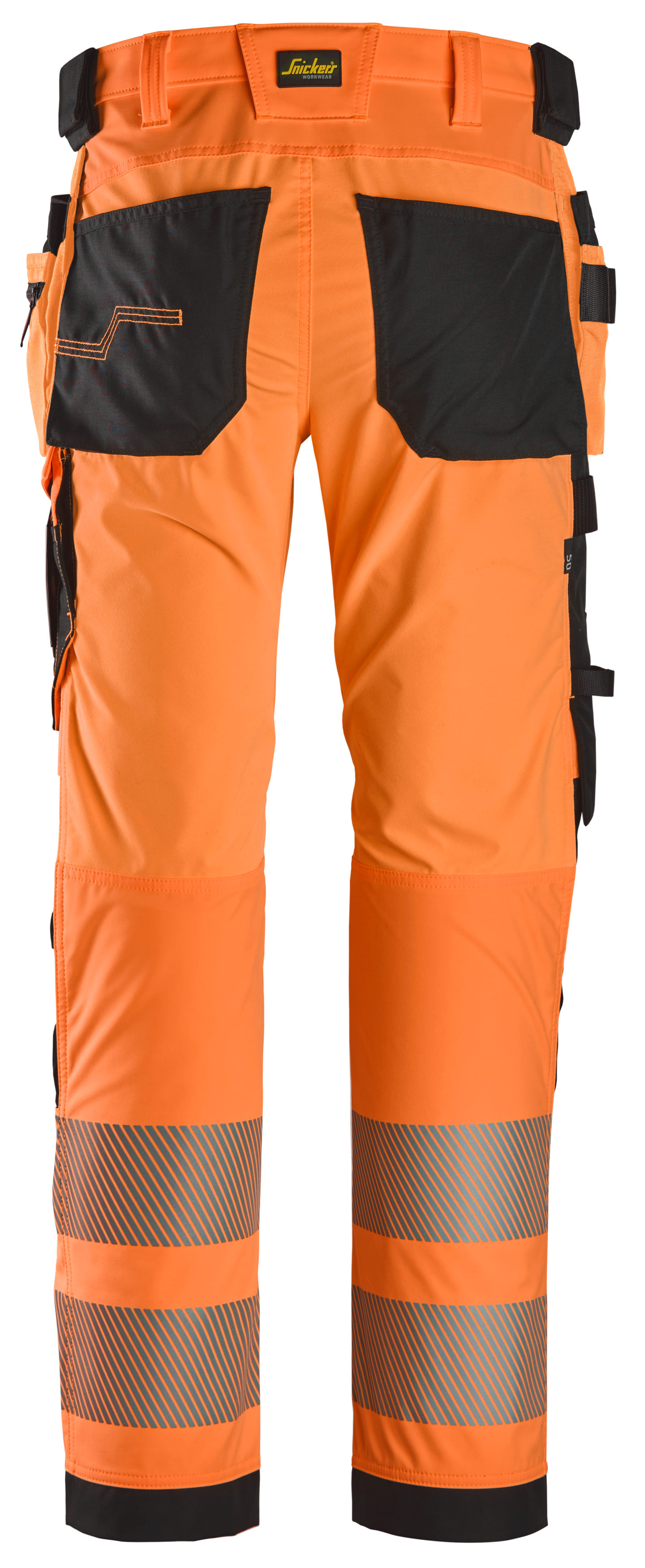 Housut Snickers Hi-Vis 6232-5504 4-way stretch oranssi-musta